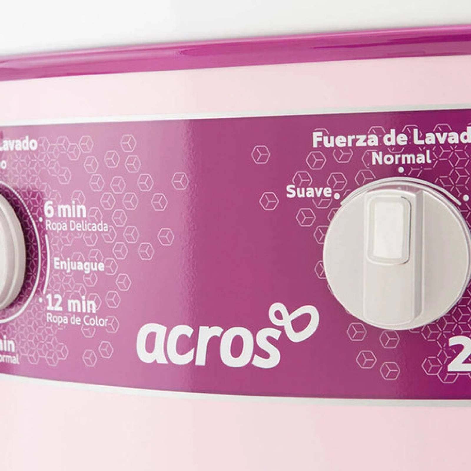 Lavadora Acros Alf2053er 20kg Rosa 3 Fuerzas Una Tina