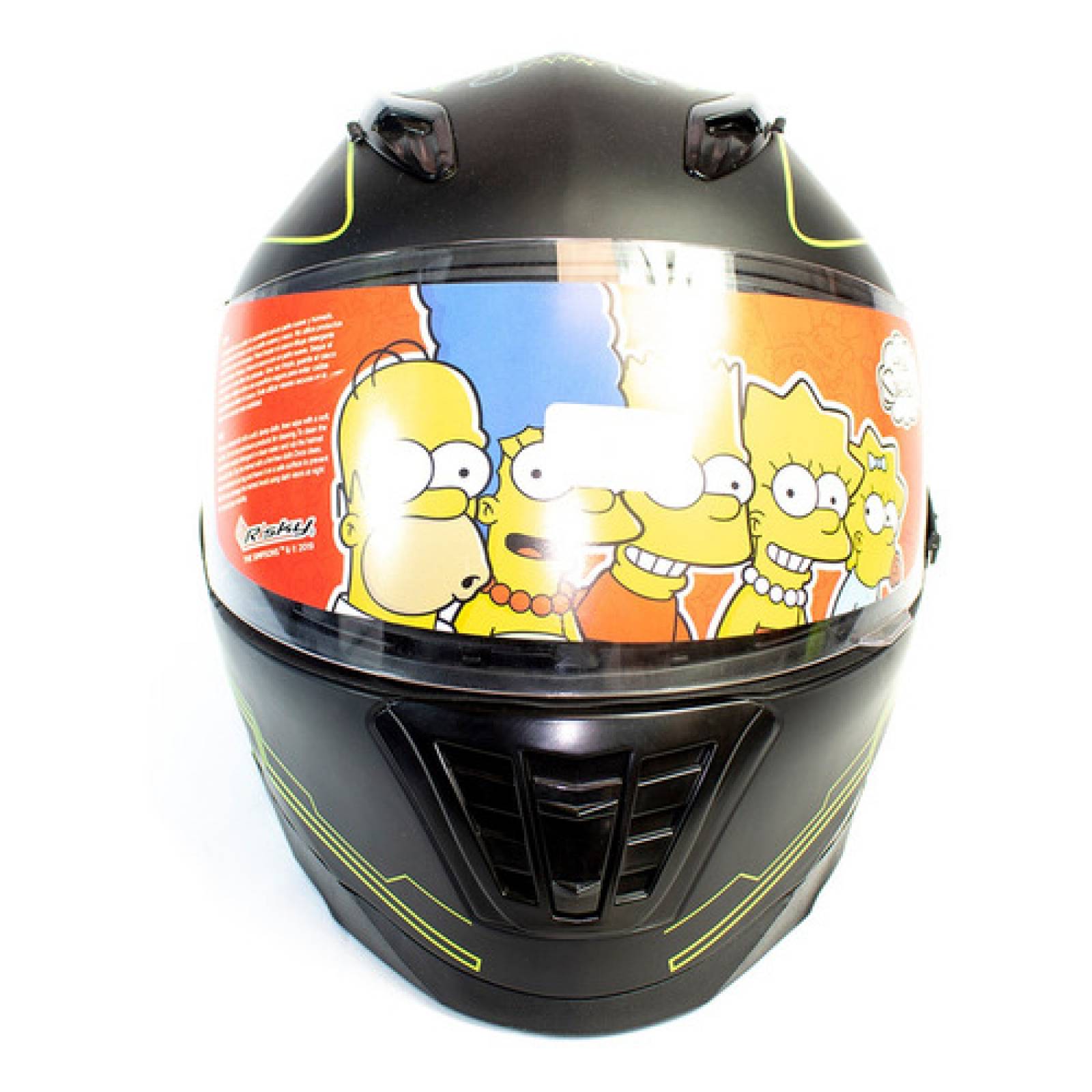 Casco Moto Integral Cerrado Simpson Neon Talla Grande Eps