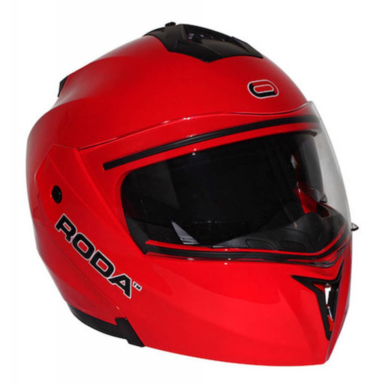 Casco Deportivo Abatible Para Moto Abs Roda Revenge Xl Rojo