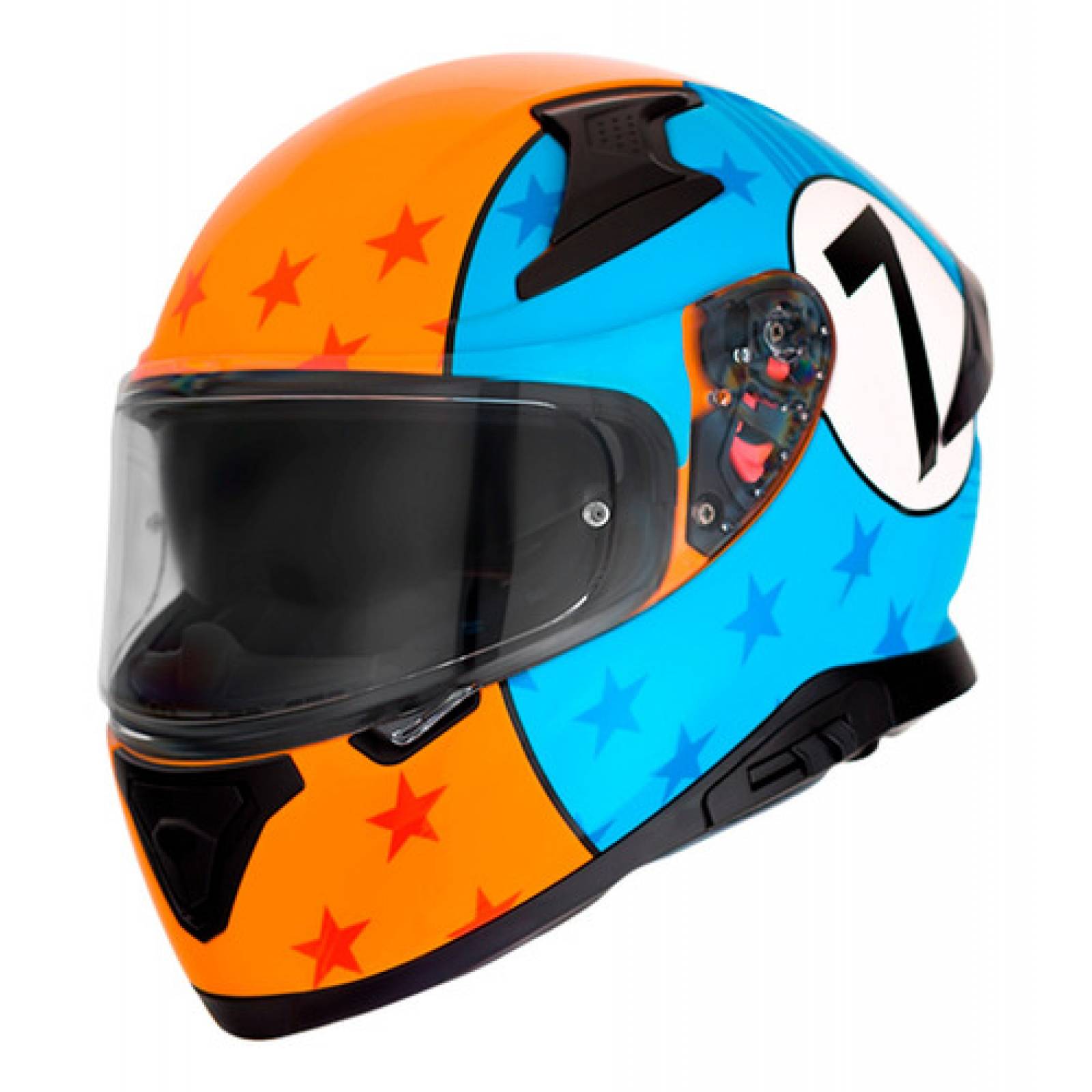 Casco Integral Para Moto Abs Hax Impulse Gulf S Naranja