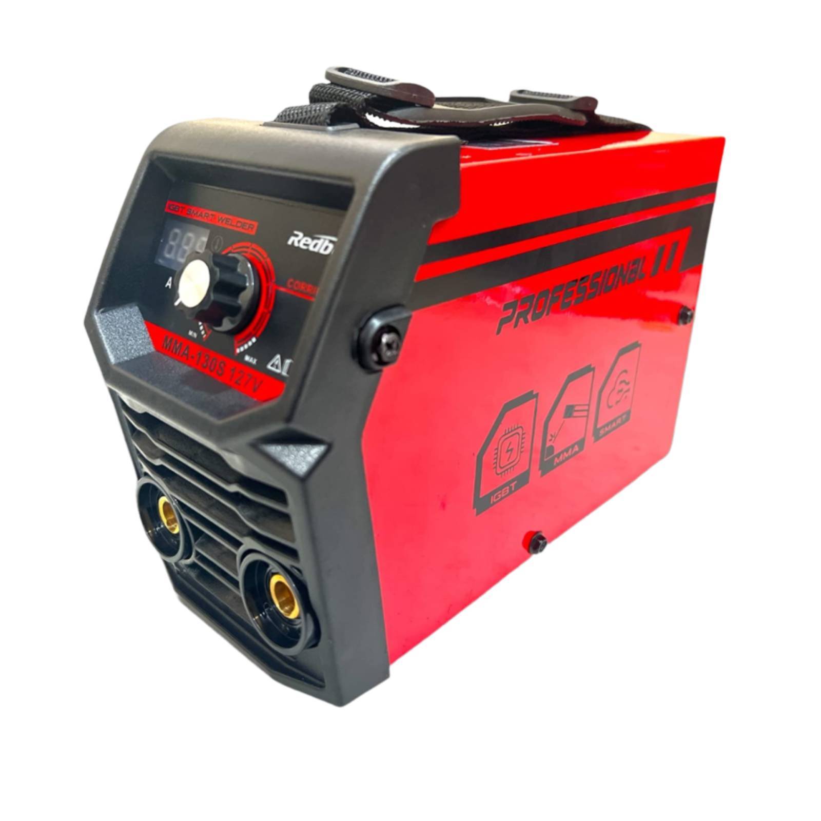 Soldadora Inversora 127V MMA130S Roja Redbo