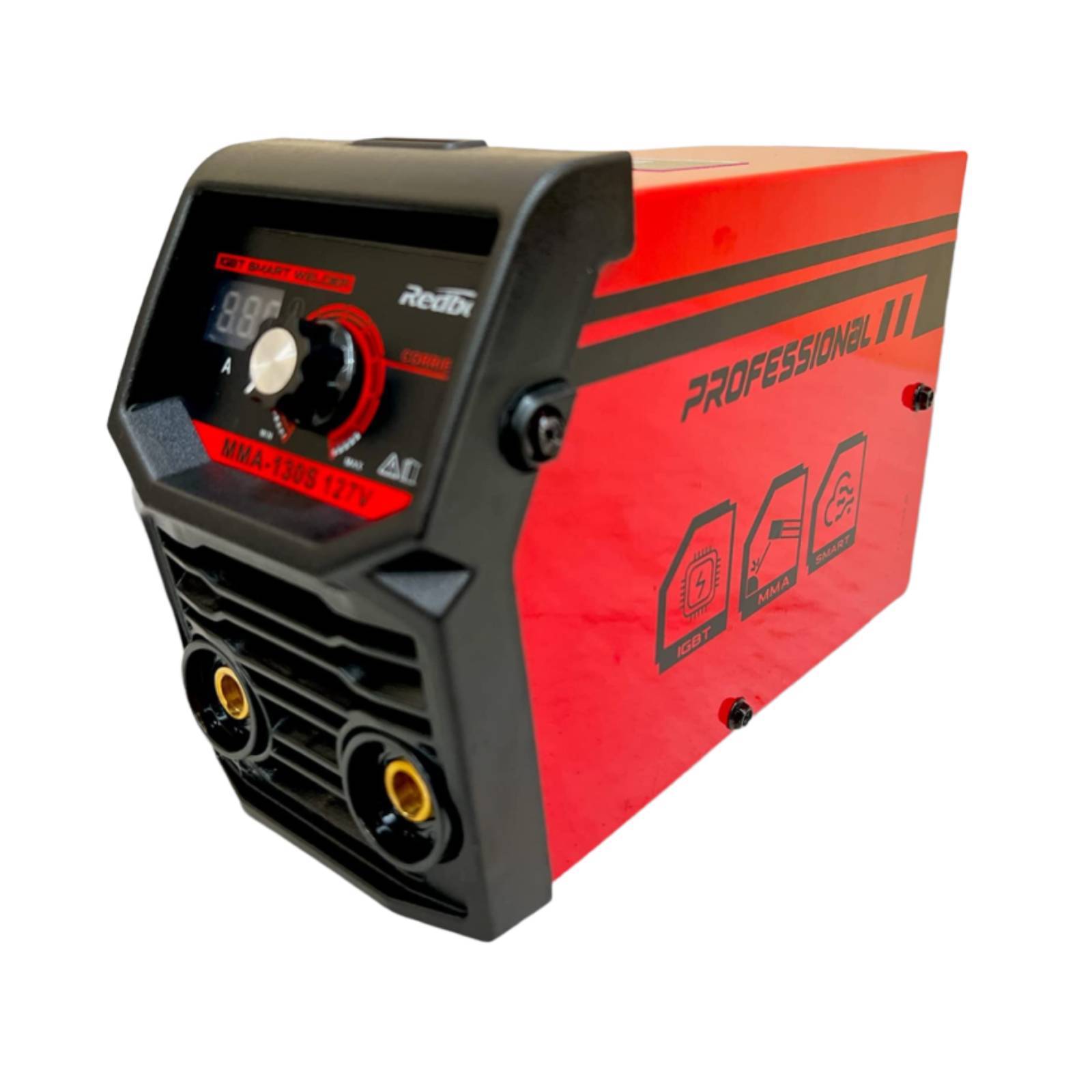 Soldadora Inversora 127V MMA130S Roja Redbo