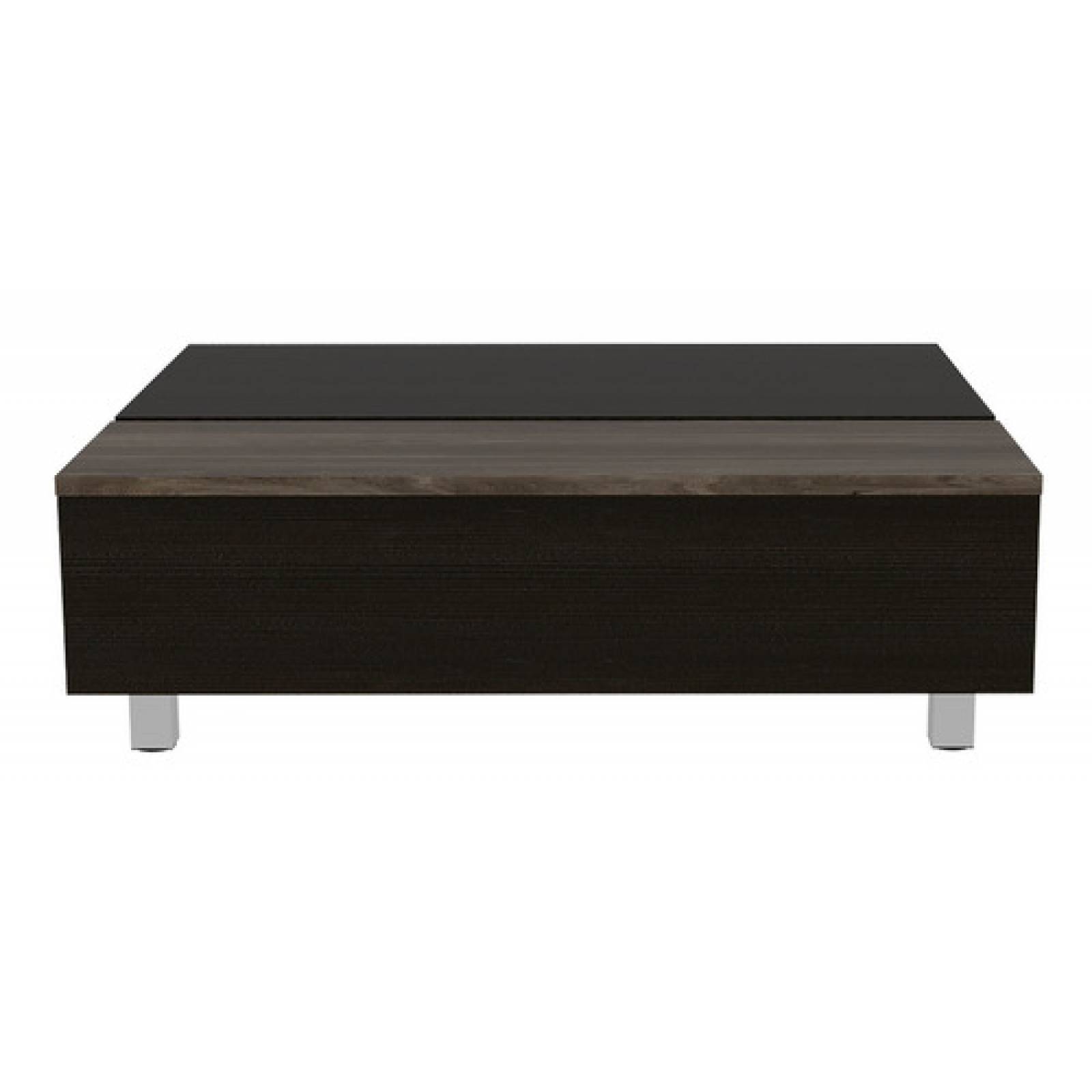 Mesa De Centro Extensible Melamina Diecsa Umbra Chocolate