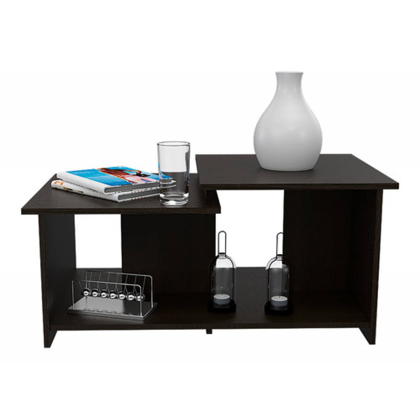 Mesa De Centro Melamina 15 Mm Diecsa Wema Chocolate Mate