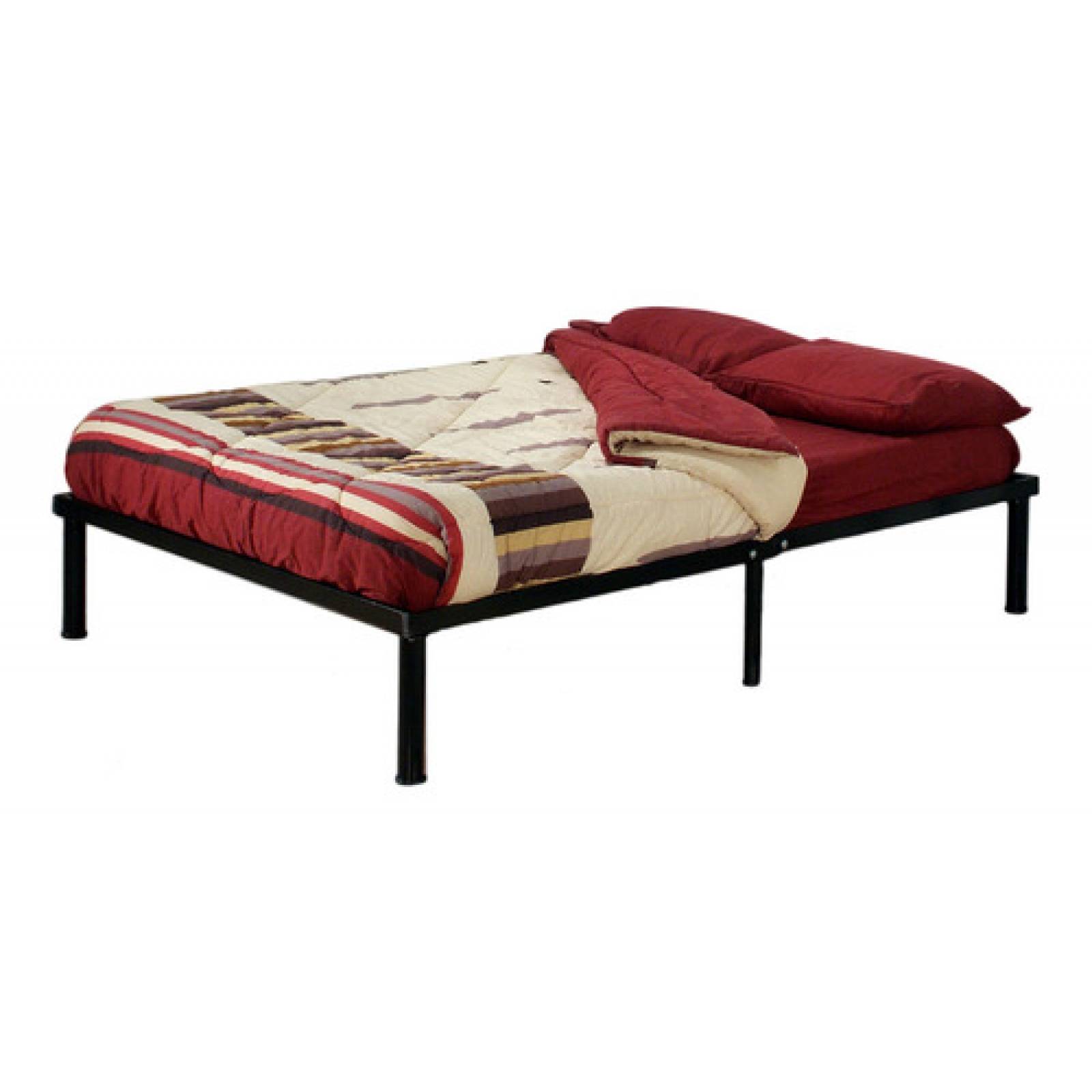 Base Plegable De Acero Negro Para Cama Matrimonial Diecsa