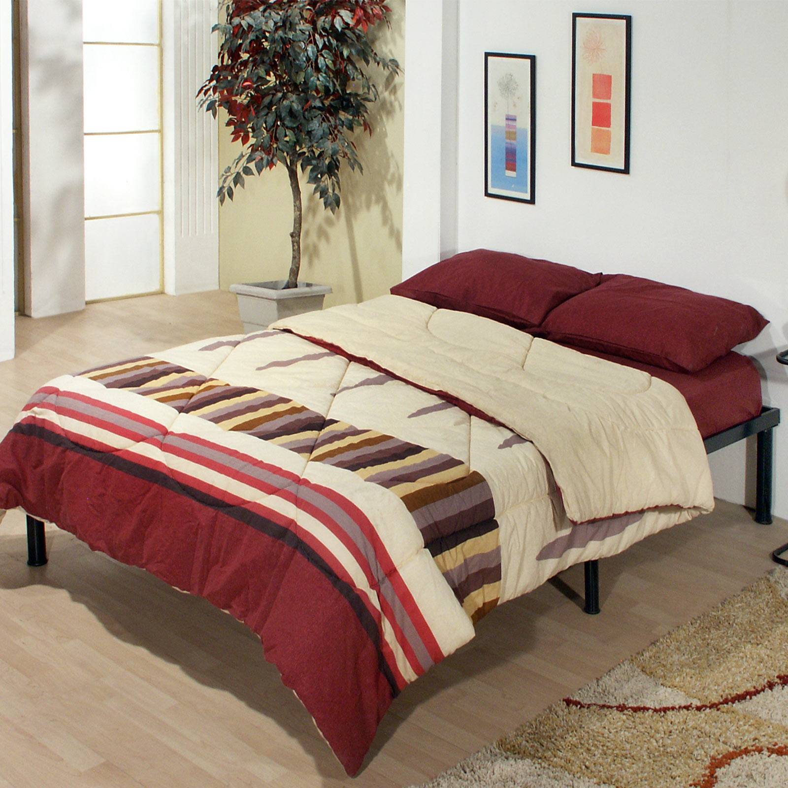 Base Plegable De Acero Negro Para Cama Matrimonial Diecsa