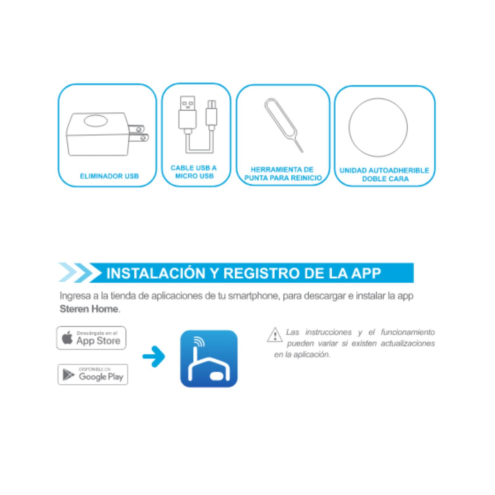 Cámara De Seguridad Fija Wi fi Hd Cctv 206 Steren