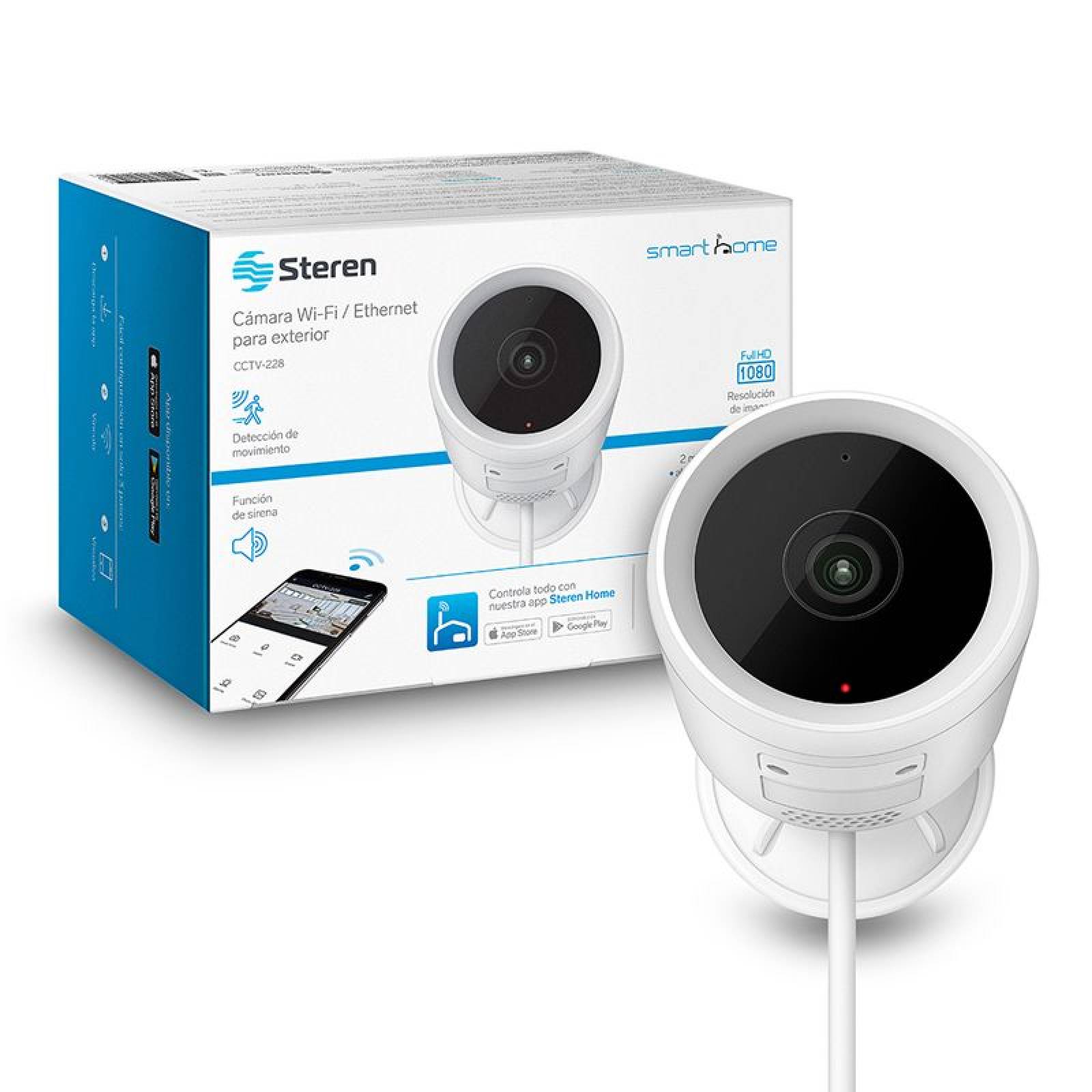 Cámara Seguridad Wi Fi Ethernet Full Hd Asistente Voz CCTV235 Steren