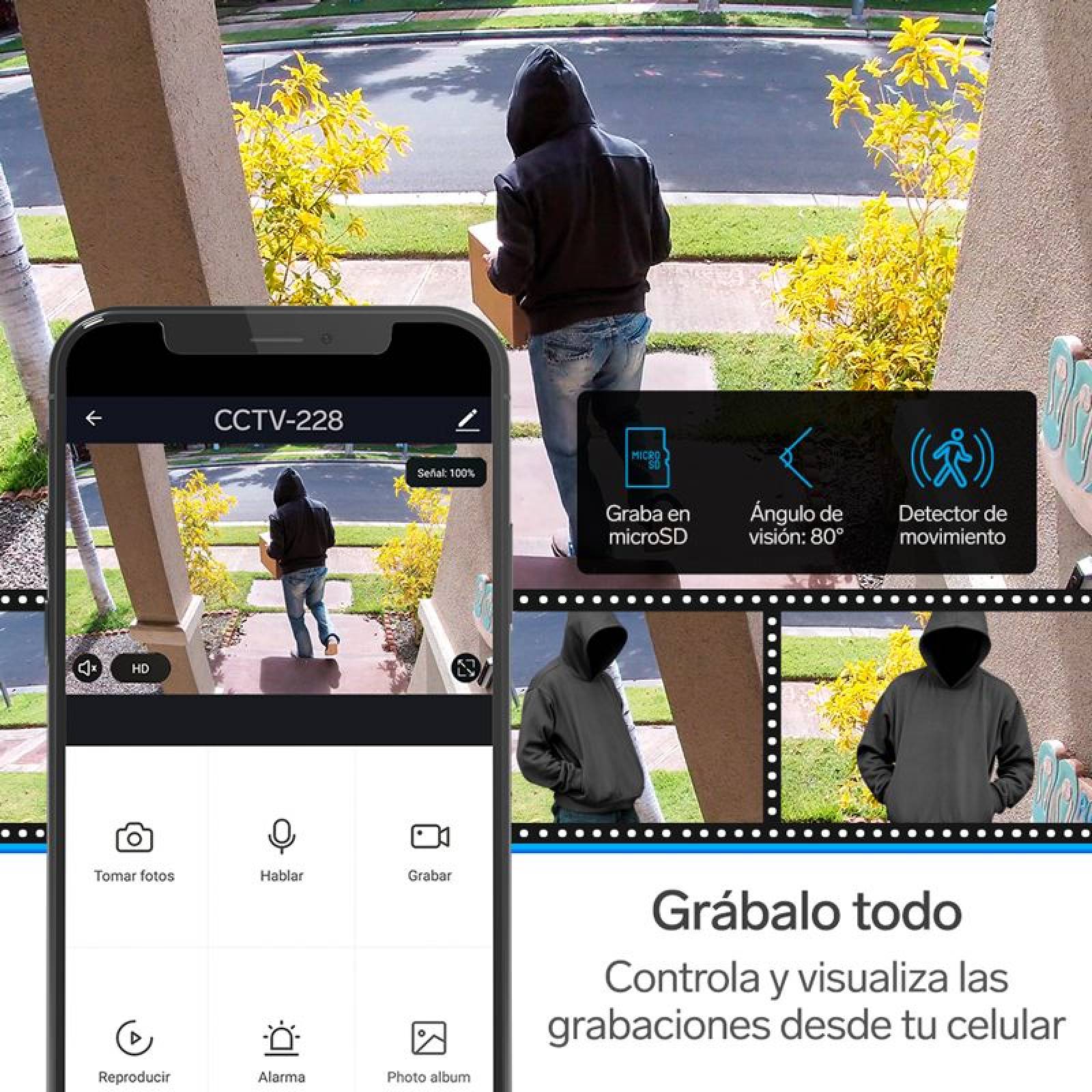 Cámara Seguridad Wi Fi Ethernet Full Hd Asistente Voz CCTV235 Steren