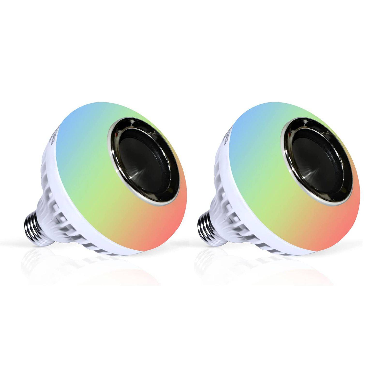 Kit 2 Pzs Foco Led Rgb Con Bocina Bluetooth Lam Boc Steren
