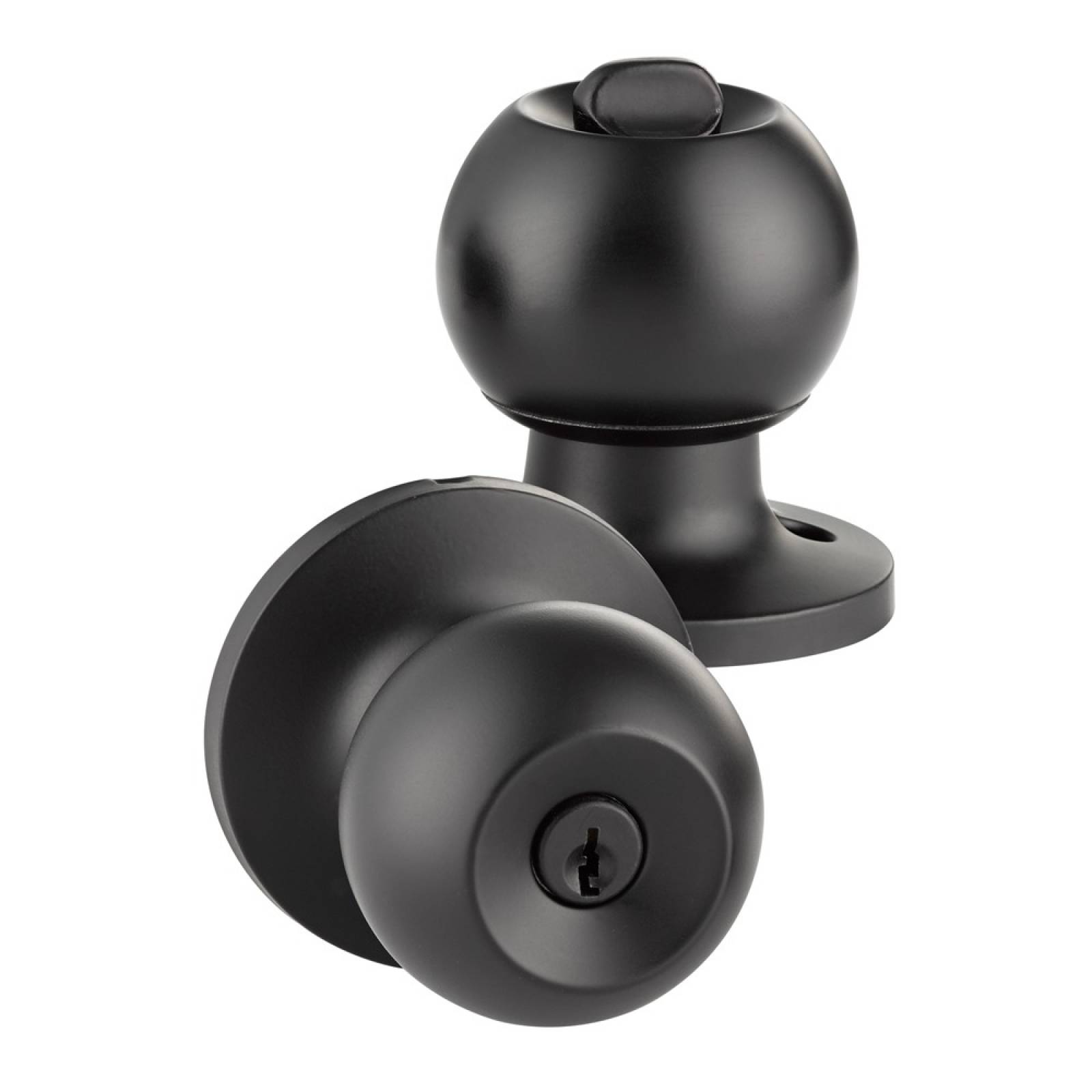 Cerradura De Perilla P Baño Ball Negro 89696 Yale