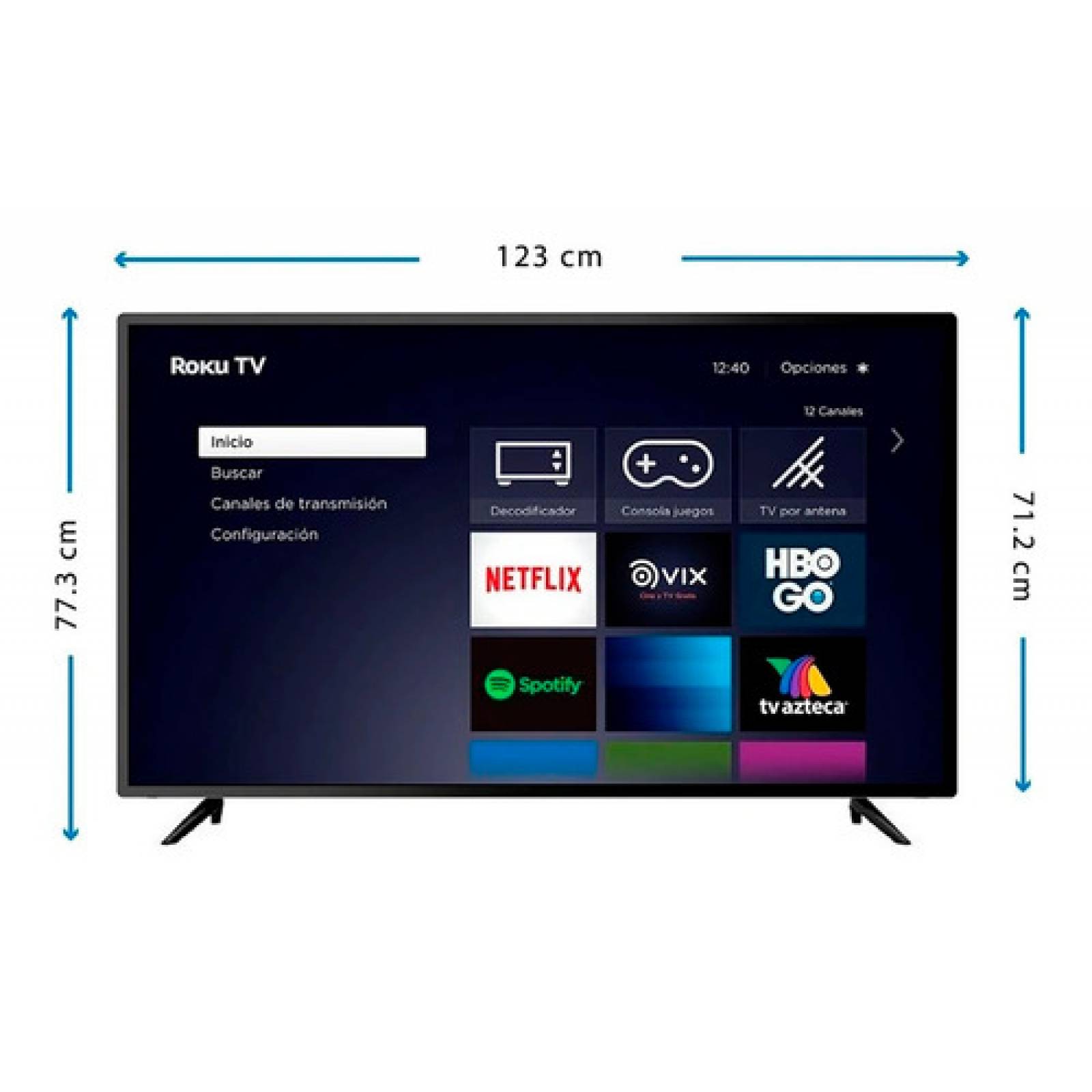 Smart Tv 55 PuLG 4k Uhd Rokutv Hdmi usb Jvc Si55urf