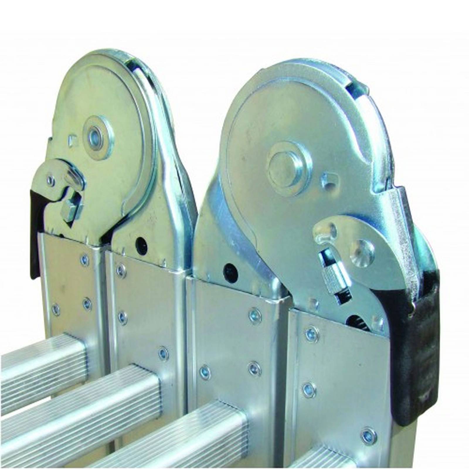 Escalera Aluminio con Andamio Multiposiciones 150 kg Peldaño