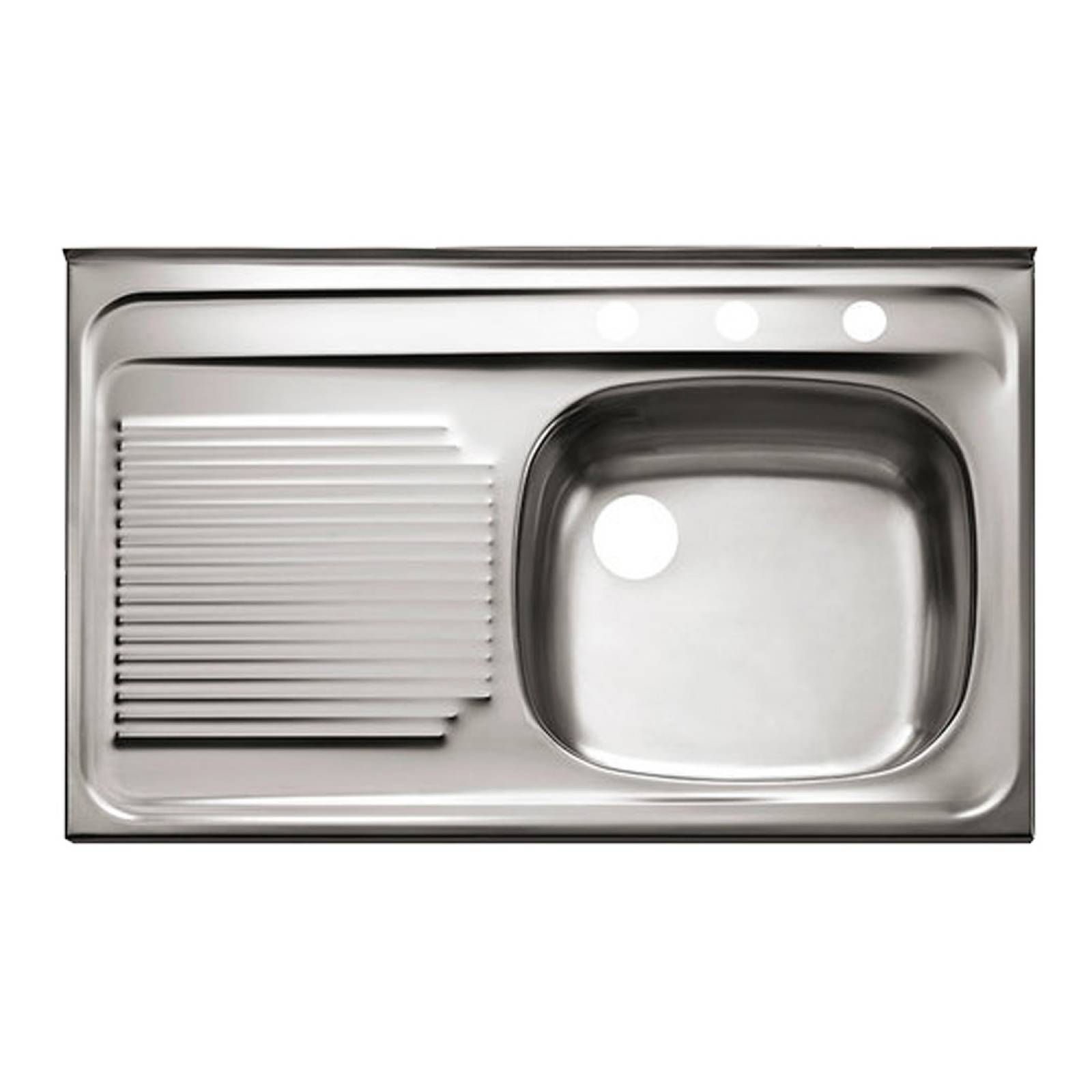 Fregadero Tarja Escurridero Izquierdo 80 X 50 CM Ceja Teka