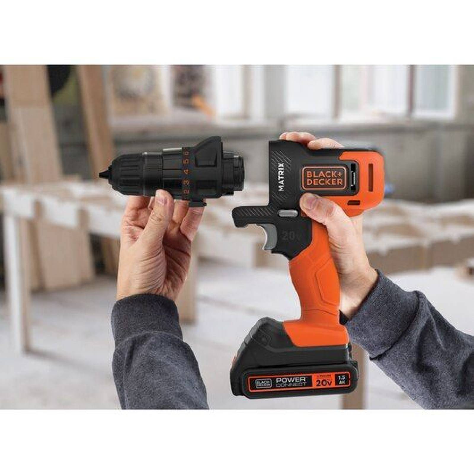 Taladro Inalámbrico 20V 6 Cabezales Mtx20K6A Black   Decker