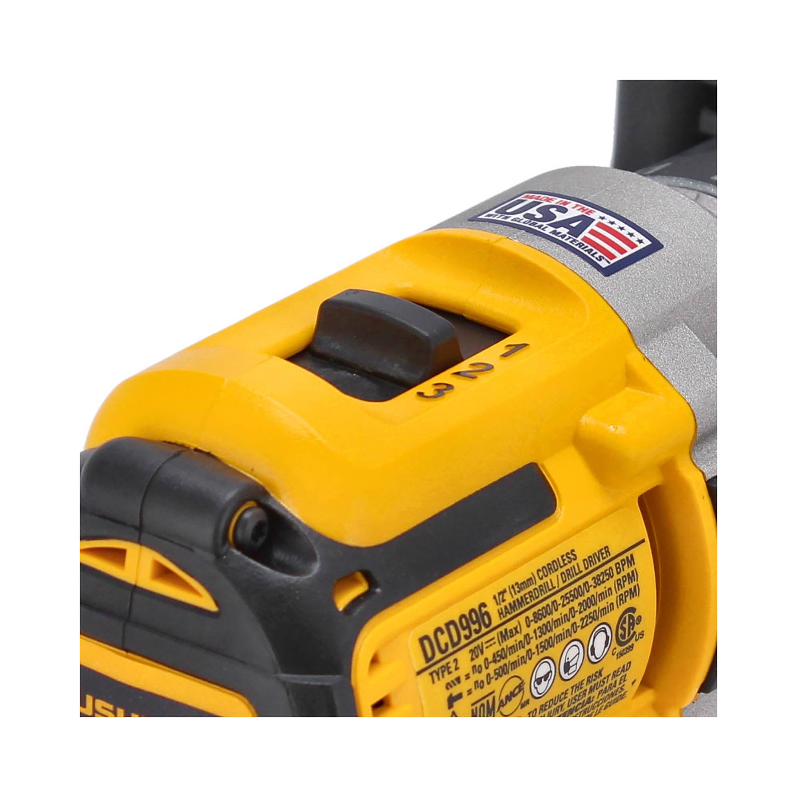 Taladro atornillador inalámbrico 1 2  20VMax DCD996P2 DeWalt