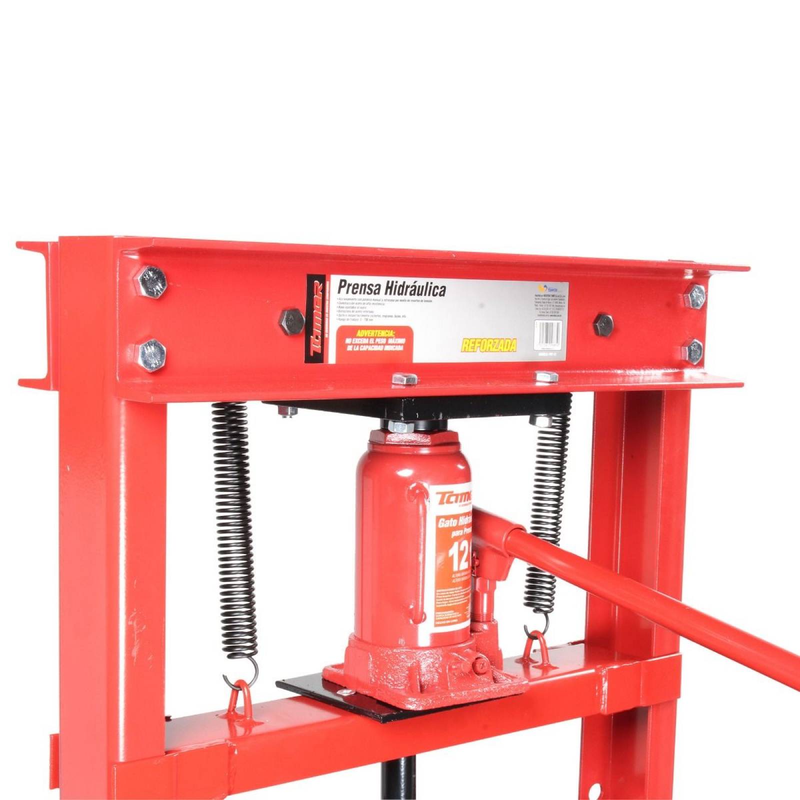 Prensa Hidráulica Acero Reforzado Profesional 12 Ton Tamer