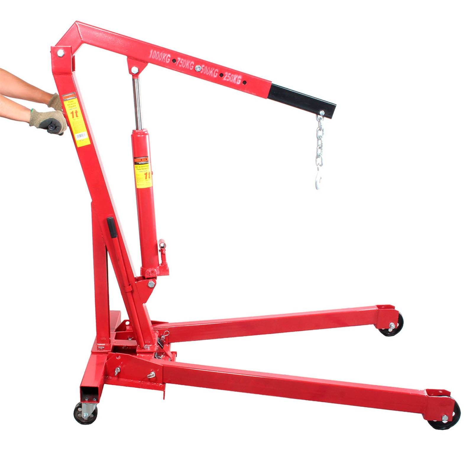 Pluma Hidráulica Plegable Automotriz Motor 1ton Mikels