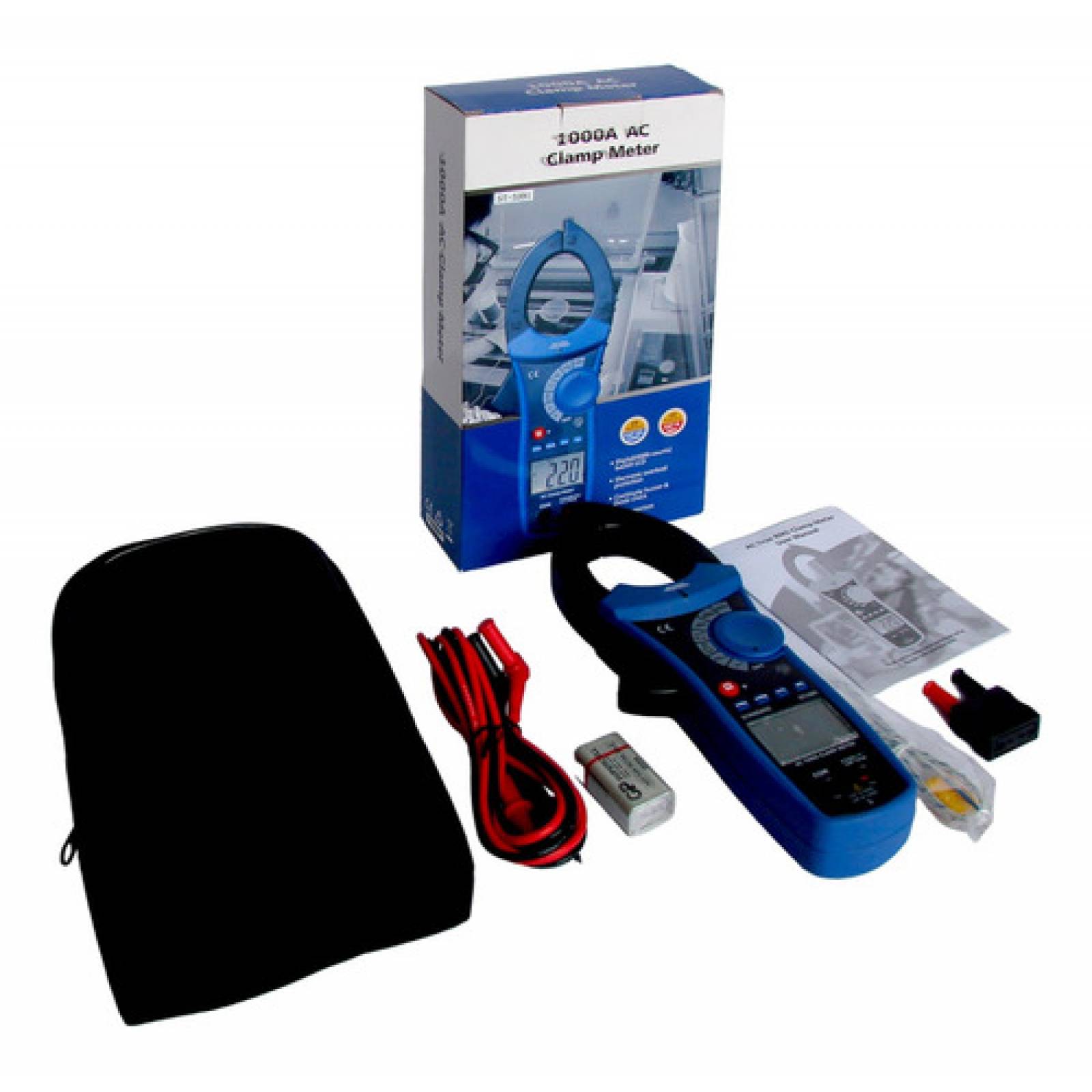 Pinza Amperimétrica 1000 V 40 Mega Ohms Mod  St3391 Kaise