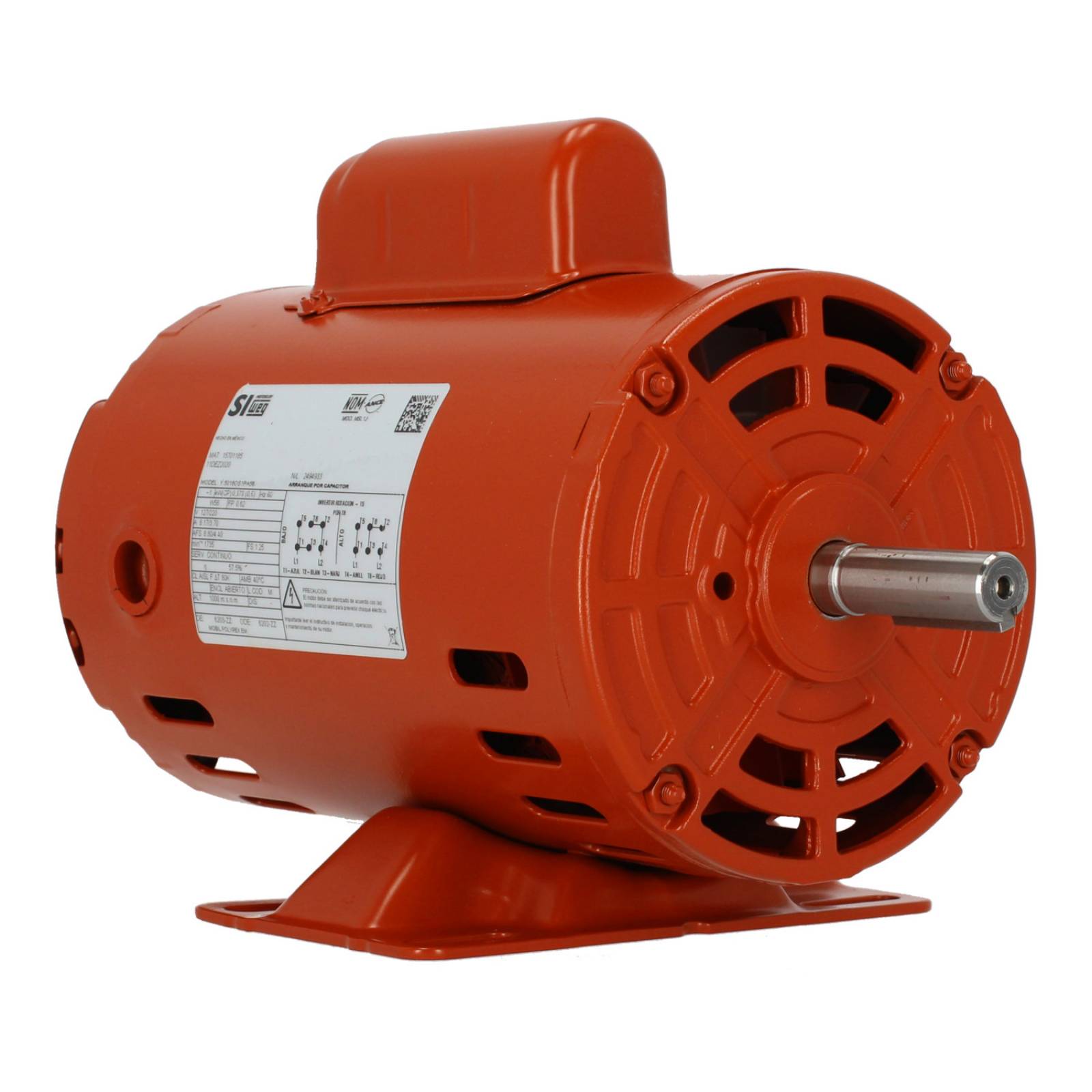 Motor Monofasico 1 2 Hp 4P En Baja Simotors Weg