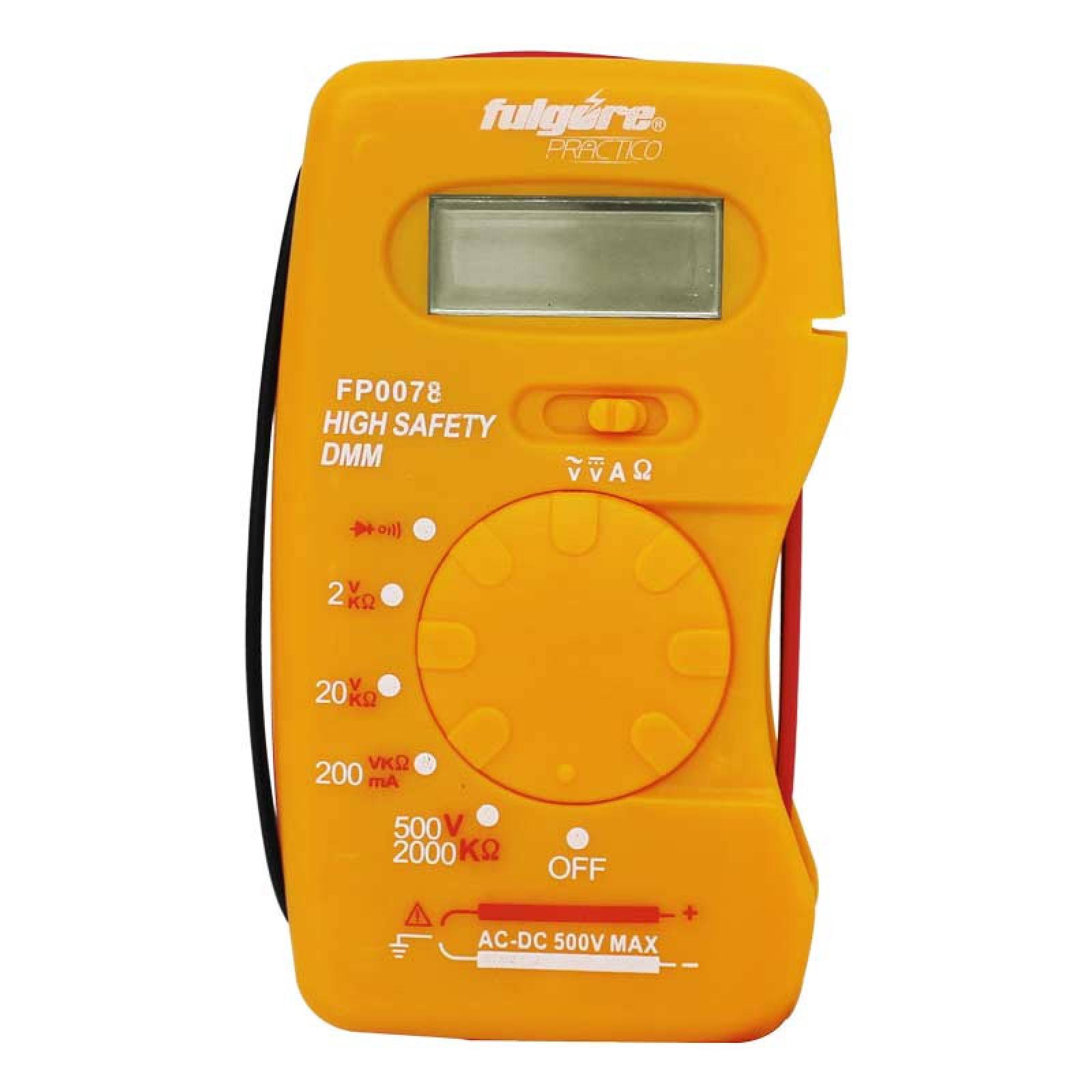 Multímetro Digital De Bolsillo Fp0078 Fulgore