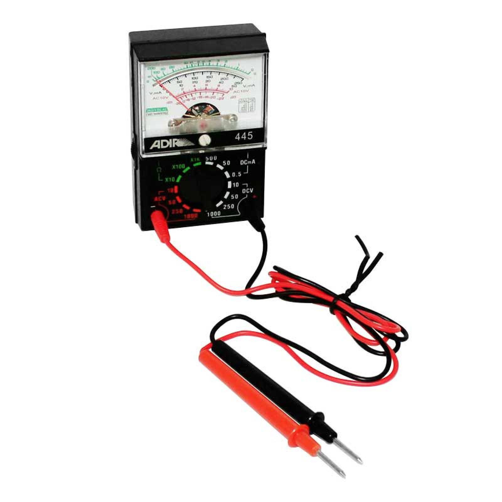 Multímetro Analogo De 5 Funciones 445 Adir