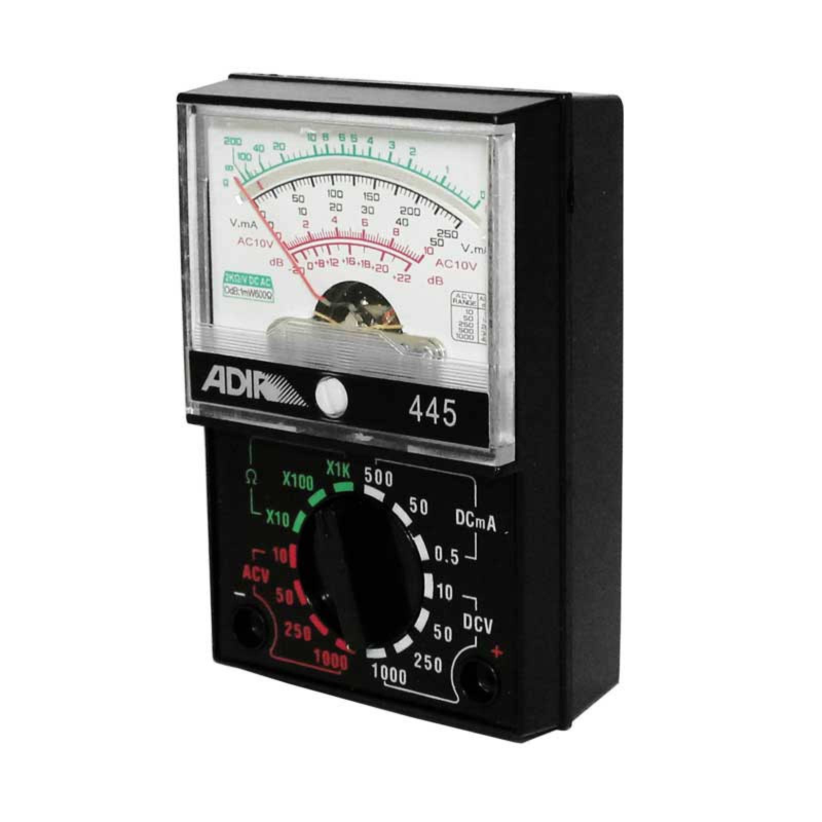 Multímetro Analogo De 5 Funciones 445 Adir