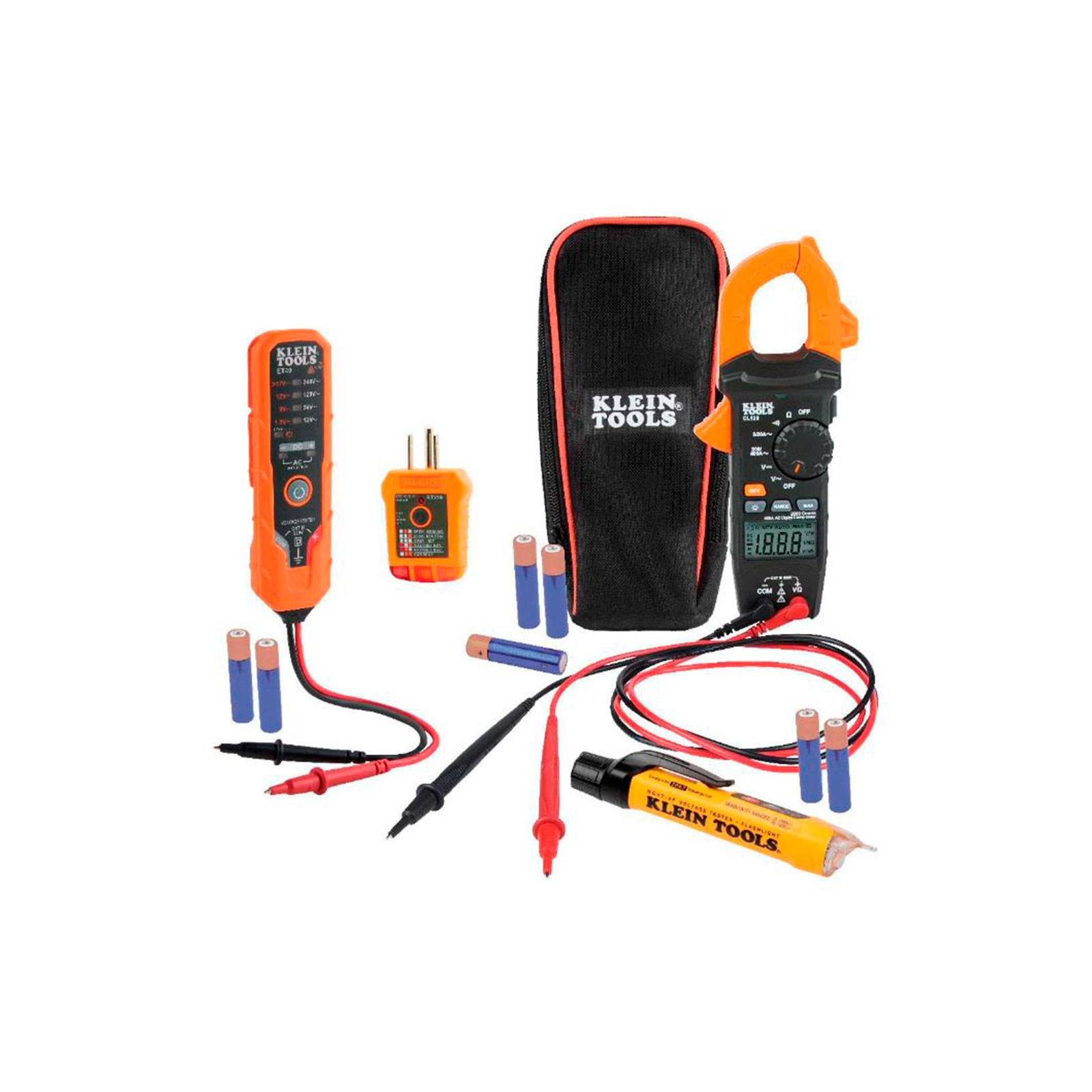 Multímetro de gancho y kit de prueba eléctrica Klein Tools