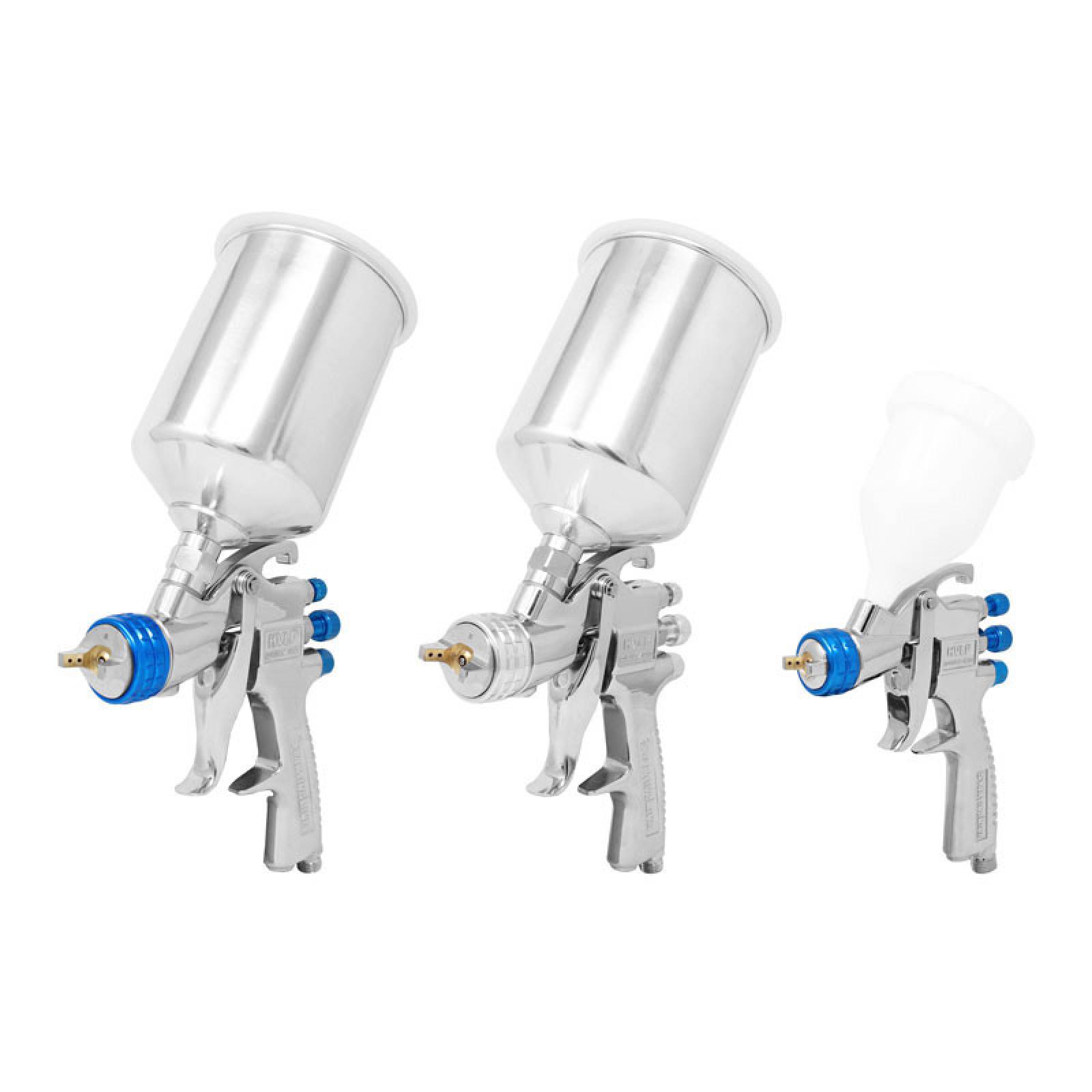 Kit De 3 Pistolas Para Pintura Automotriz Hvlp Devilbiss