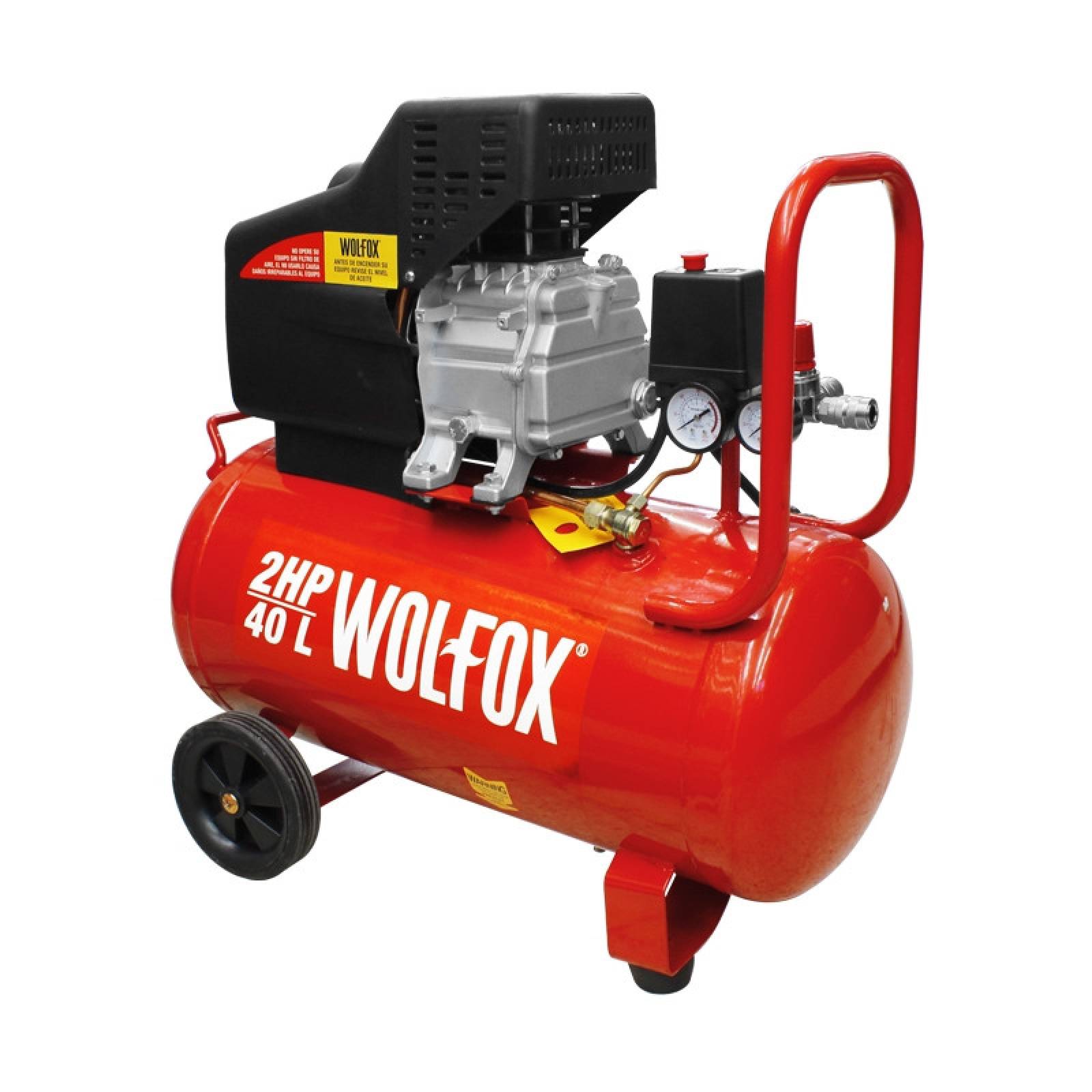 Compresor De Aire Horizontal 40 Litros 2 Hp Wf0735 Wolfox