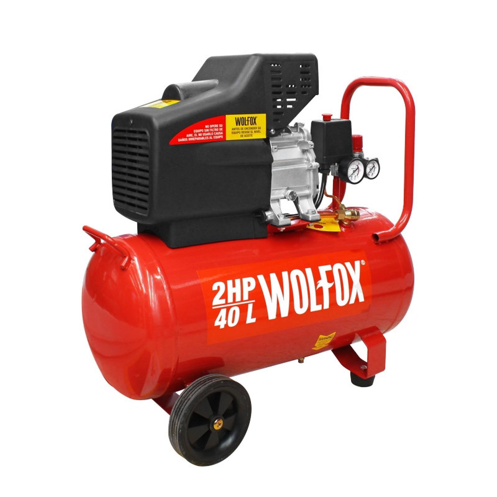 Compresor De Aire Horizontal 40 Litros 2 Hp Wf0735 Wolfox