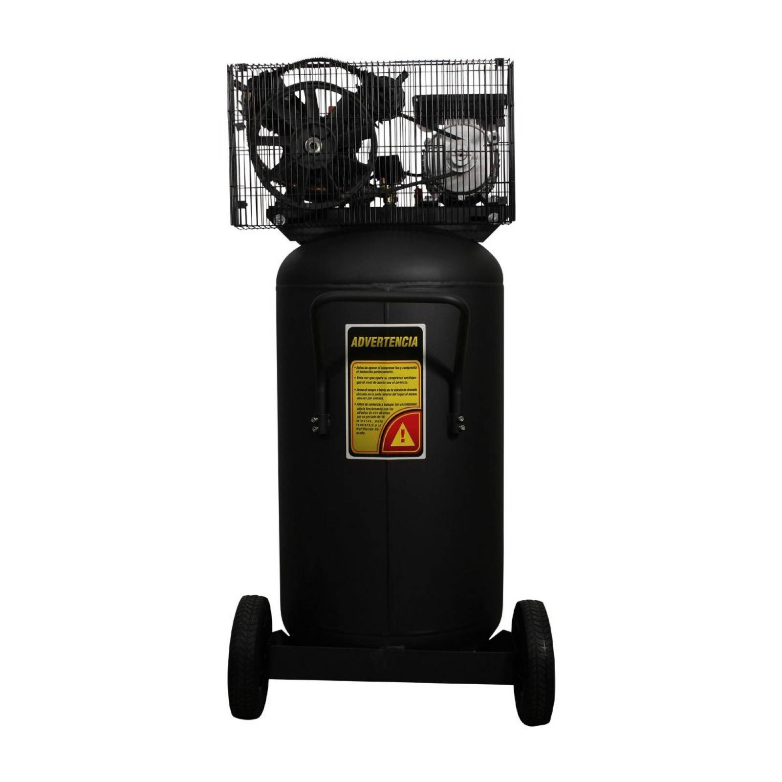 Compresor de Aire Manómetro 5 HP con Banda 190 lts Mikels