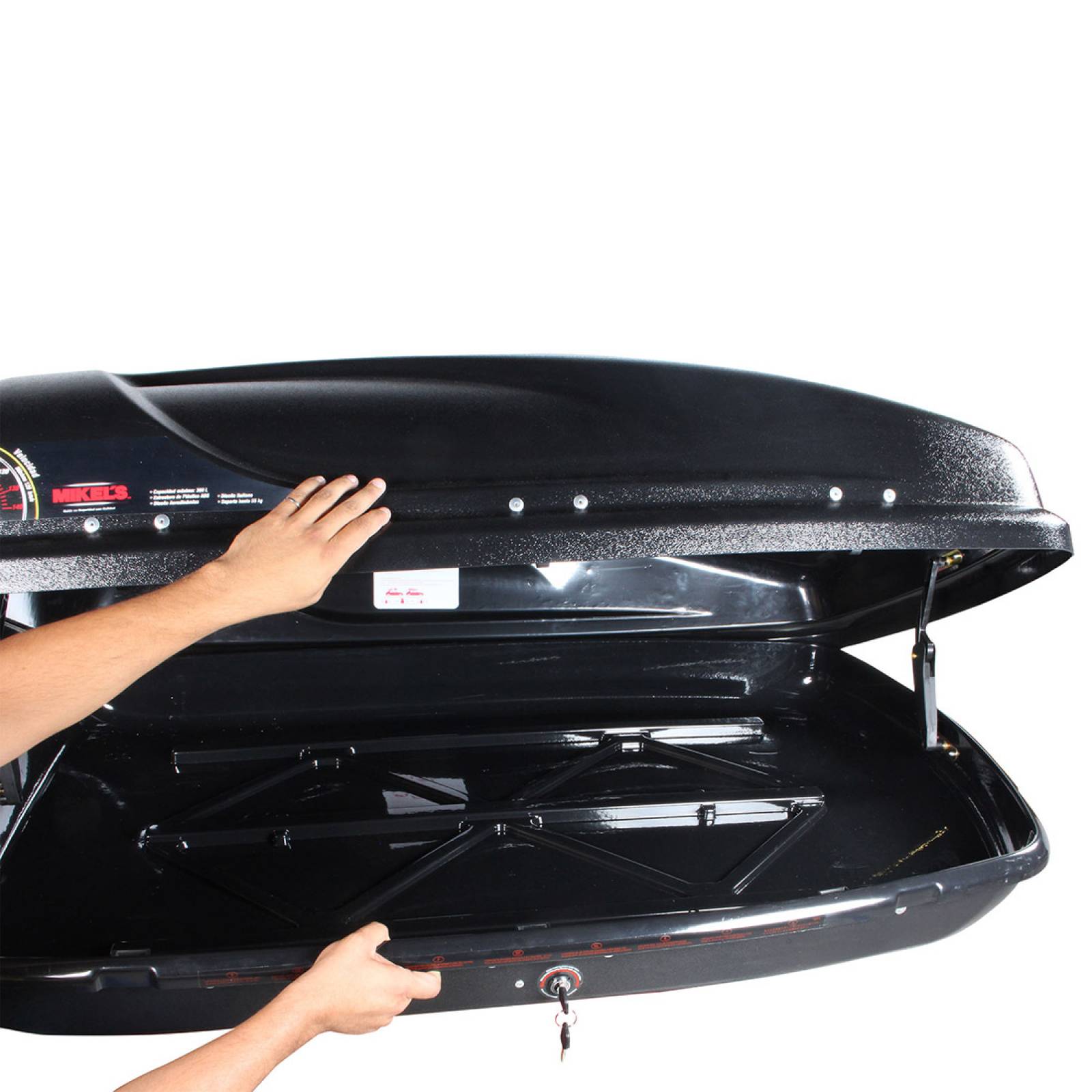 Caja Portaquipaje Rígida 360 lts Grande Soporta 55kg Mikels