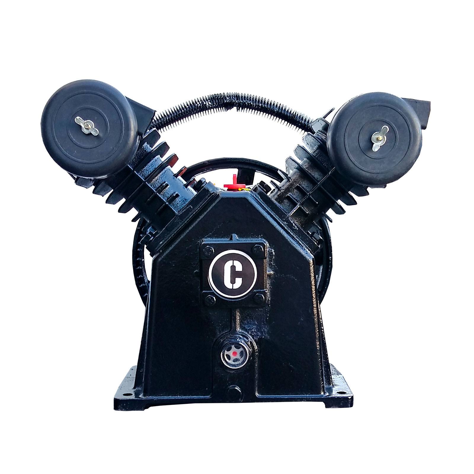 COMPRESOR HORIZONTAL 108Lts CABEZAL 2 PISTONES EN V AXTECH