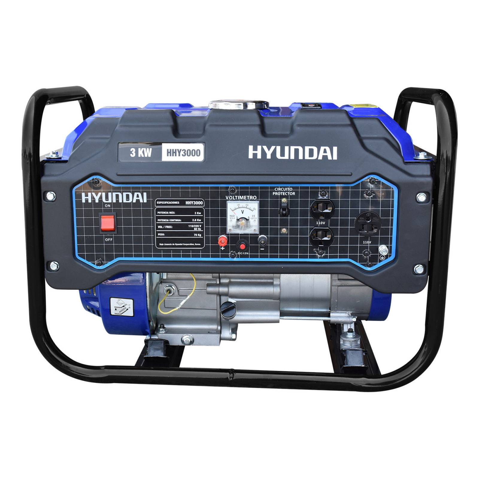 Generador Gasolina Bifásico Portatil 3 0 Kw Hhy3000 Hyundai
