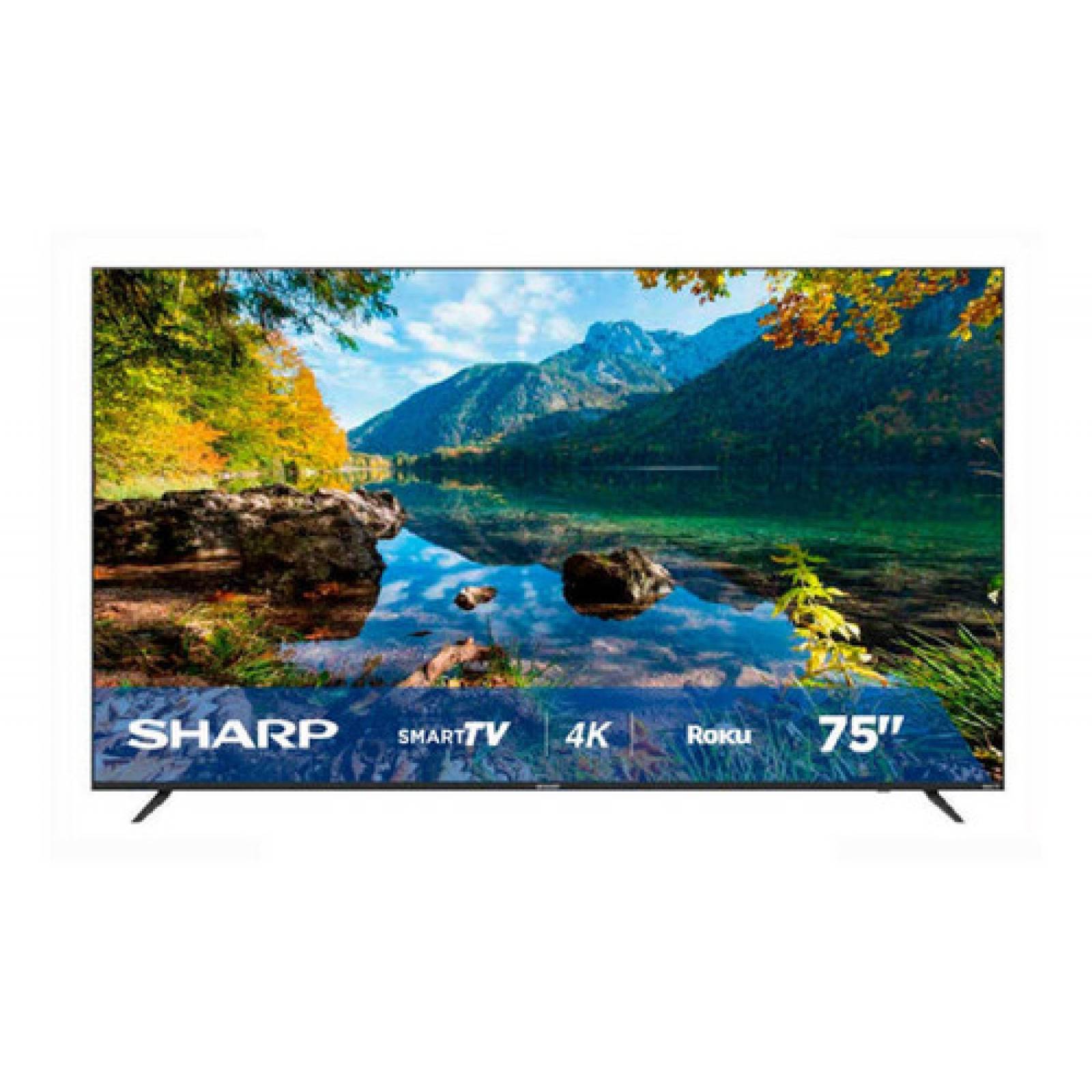 Pantalla Sharp Led 75 Pulgadas Smart Roku 4k 4tc75dl7ur