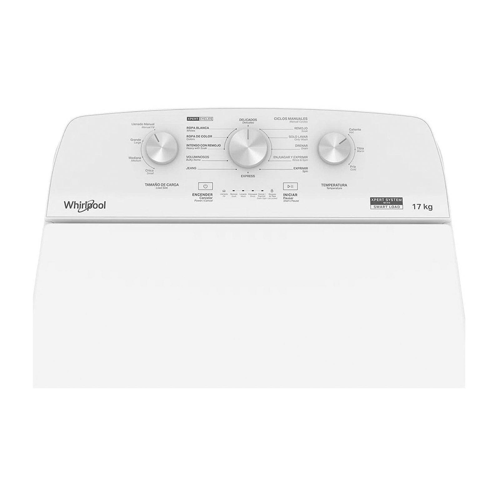 Lavadora Whirlpool Carga Superior Blanca 17kg 8MWTW 1713MJQ