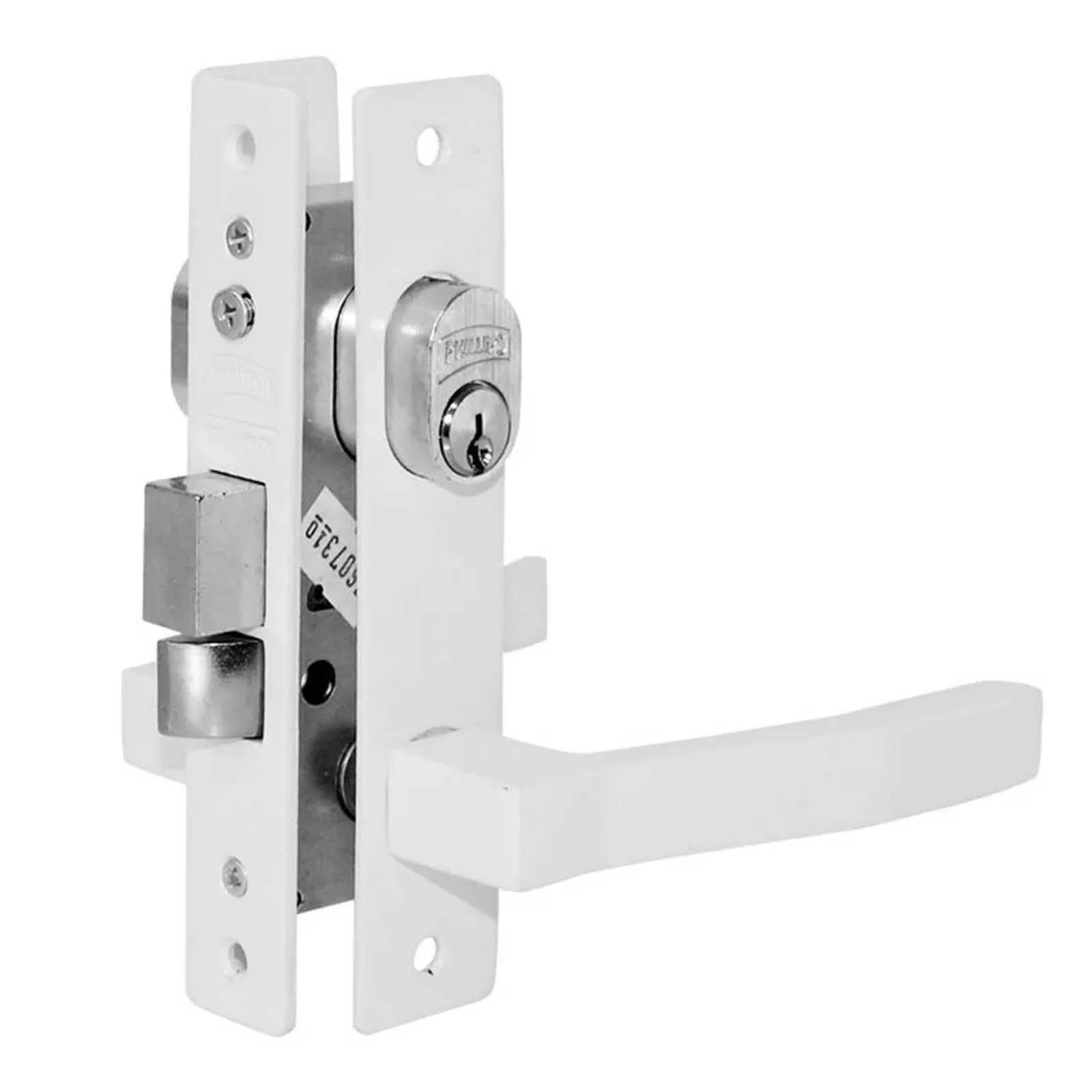 Cerradura puerta residencial aluminio blanco 550 Phillips