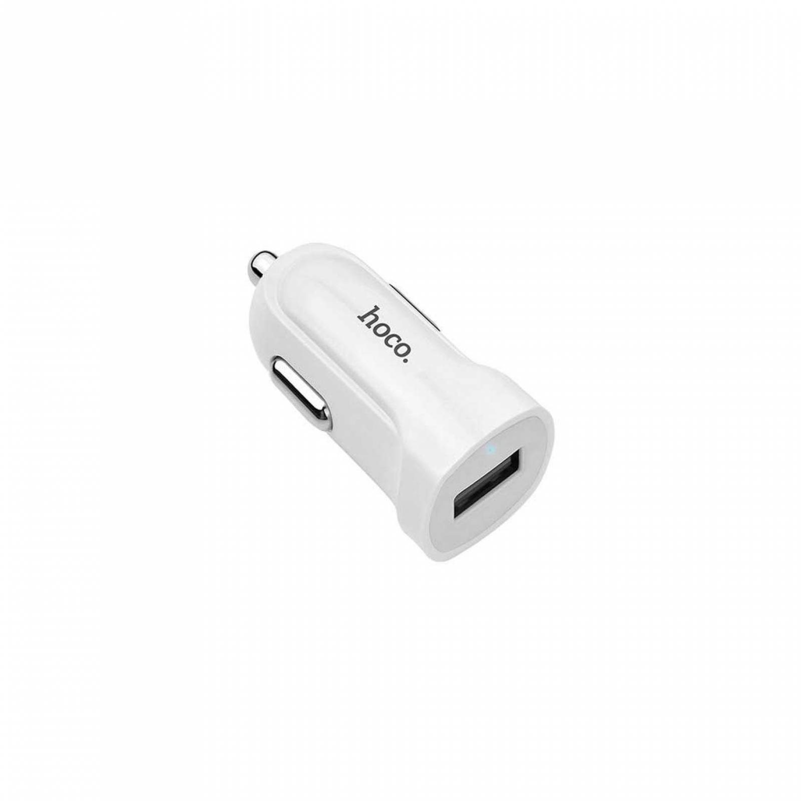 Cargador USB Auto Hoco Z2 Blanco A Movil