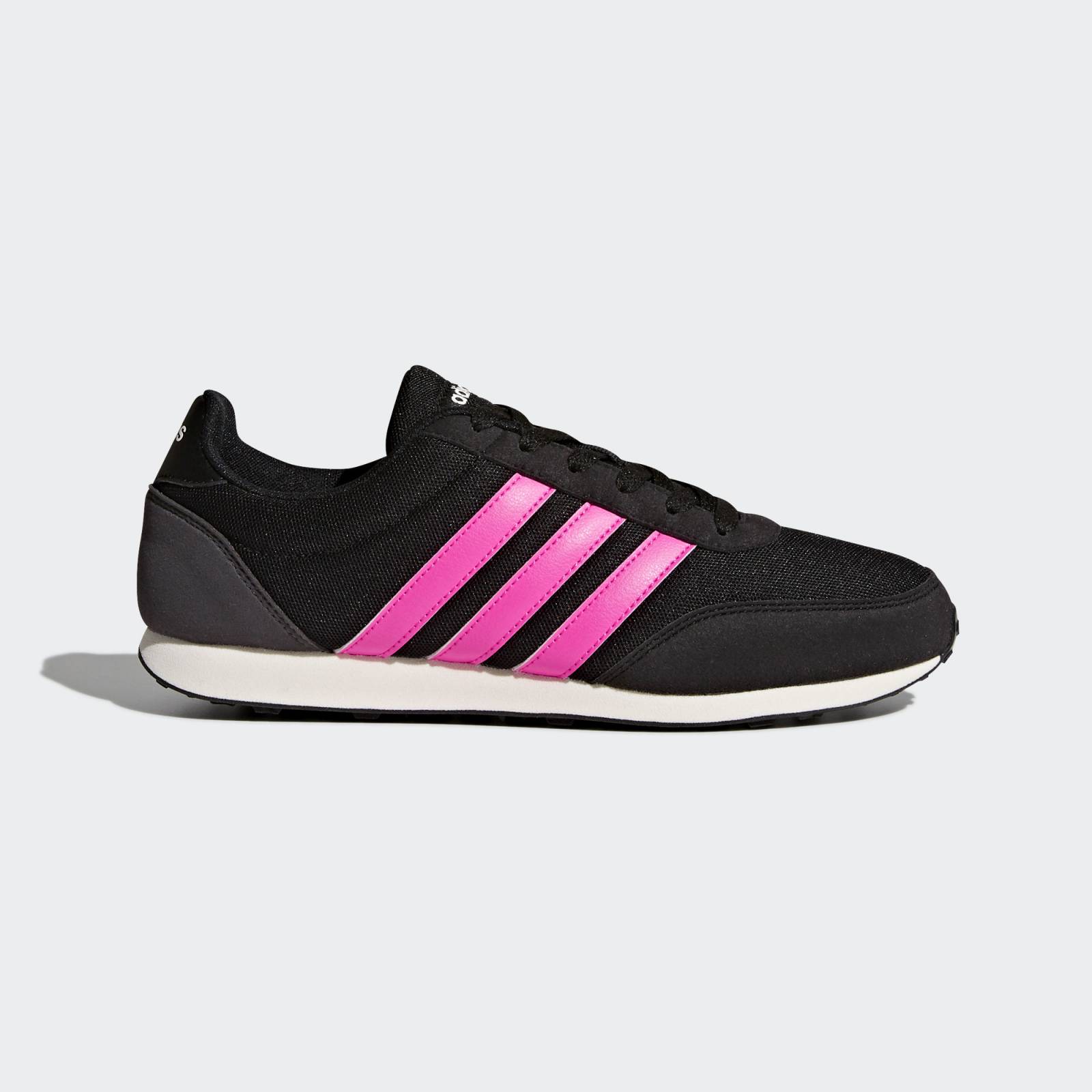 Tenis Adidas Neo V Racer 2.0 Mujer Negros Gamuza