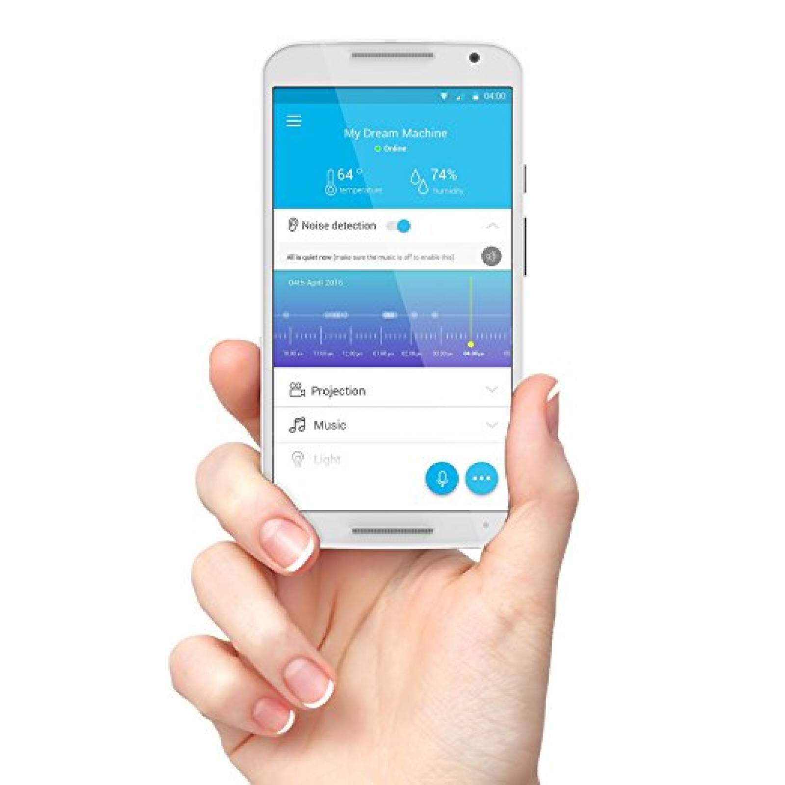 Proyector de Luz Sonido Motorola Smart Nursery Dream Machine