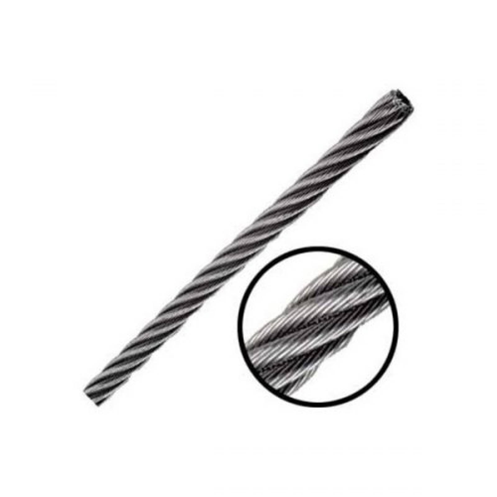 Cable Acero Galvanizado Diametro 1/4 150m 7x19 Obi 213615