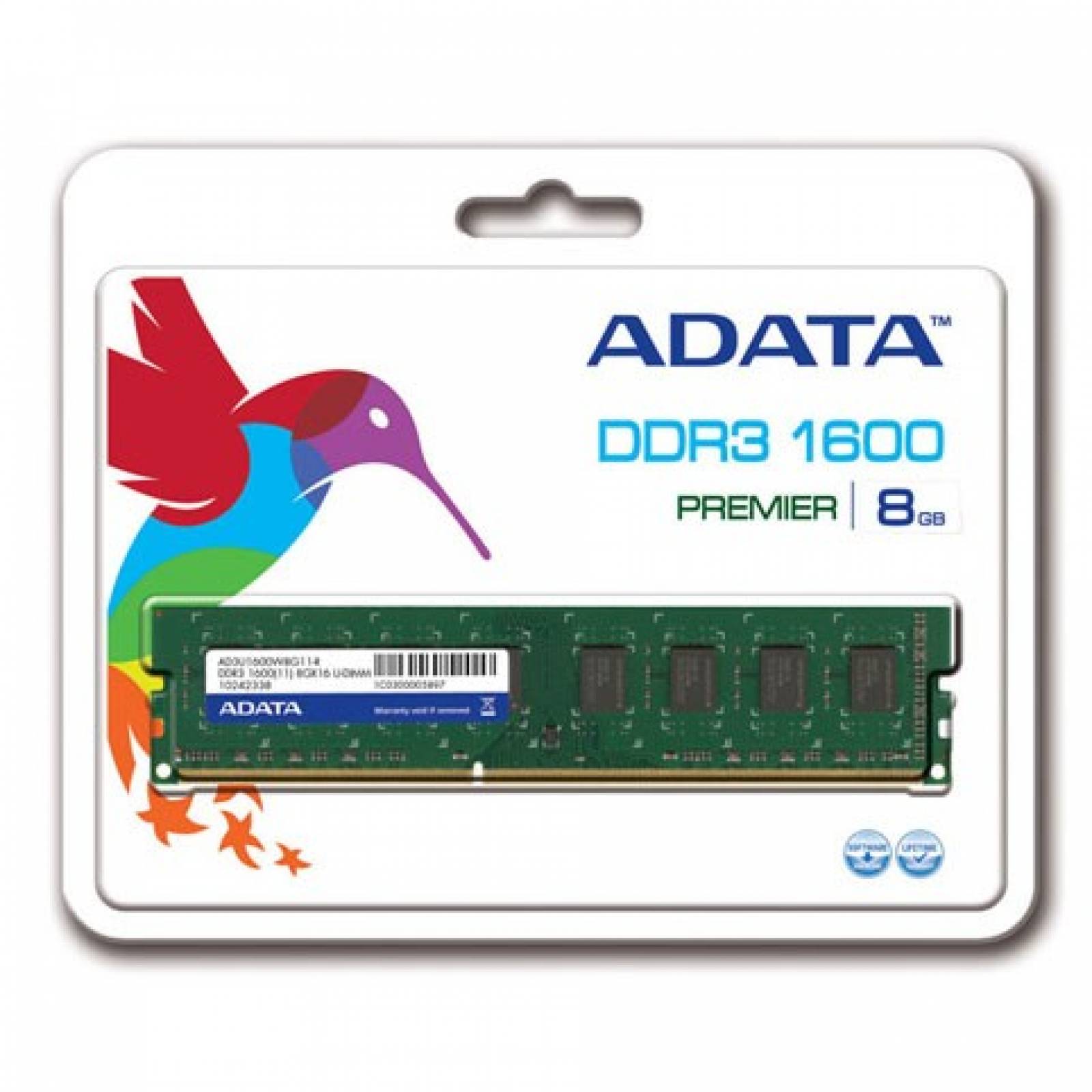 Memoria RAM Adata DDR3 Serie Premier 1600MHz 8GB CL11
