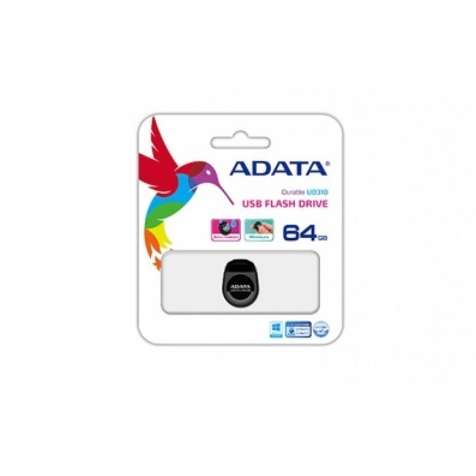Memoria USB Adata DashDrive Durable UD310 64GB USB 2.0 Negro
