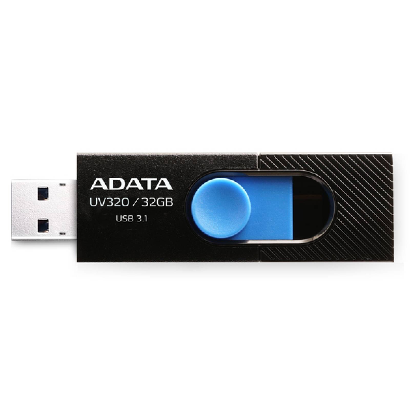 Memoria USB Adata UV320 32 GB Negro/Azul Interfaz 3.1