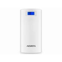 Power Bank Portatil Usb P20000D Blanco Linterna Led Adata
