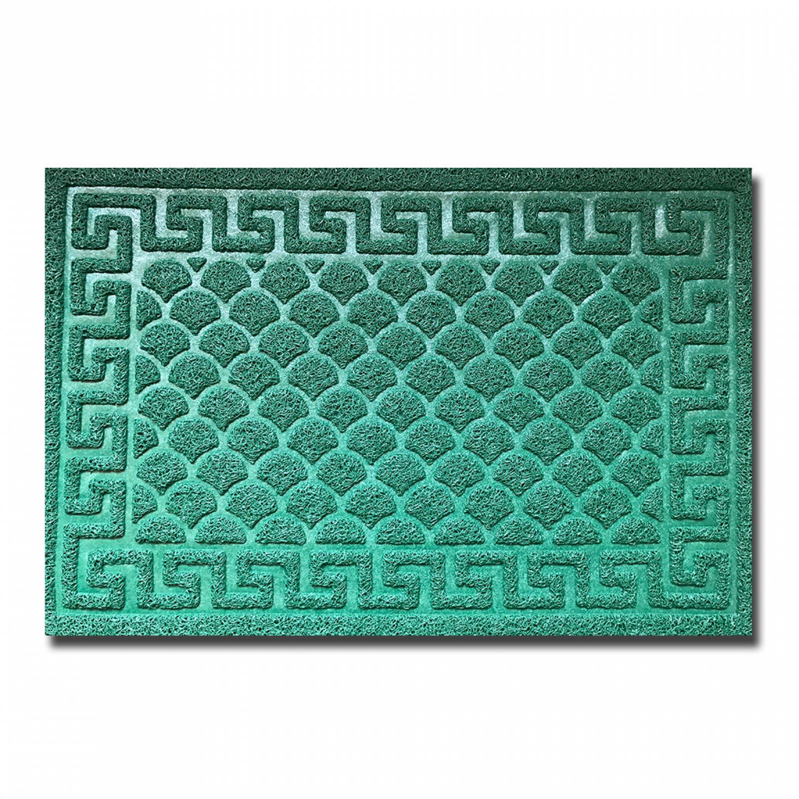Tapete Decorativo Entrada Brocad 40x60 CM Verde Si-Karai