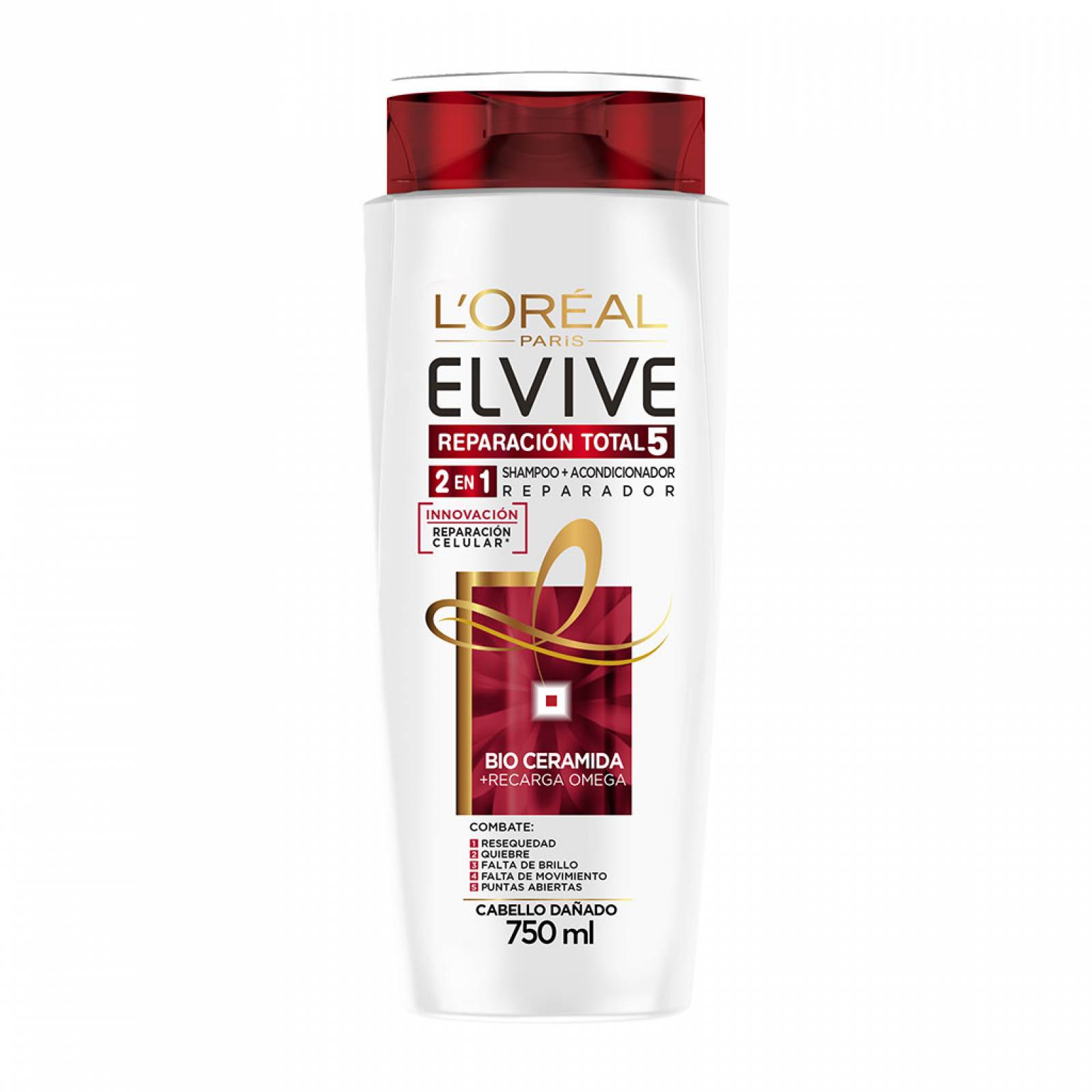Shampoo Loreal Elvive RT5 2 en 5 750 ml