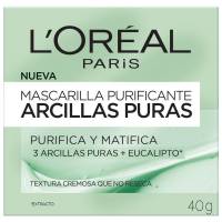 Mascarilla Efecto Detox Loreal Arcillas Puras Arcillas Puras+Eucalipto