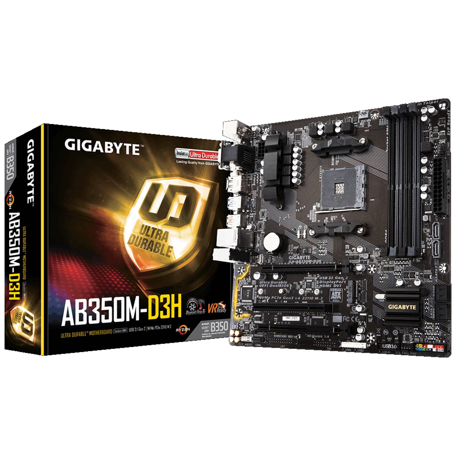 Motherboard GA-AB350M-D3H AM4 AMD Ryzen